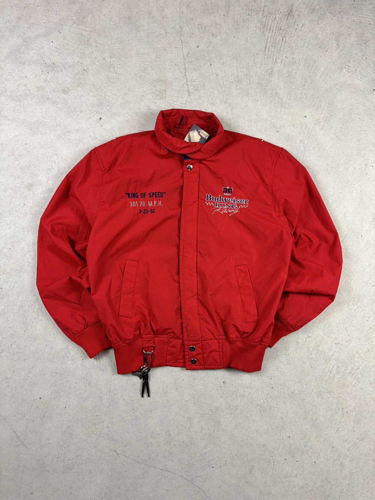 Vintage 1990’s Budweiser Racing Windbreaker Size US S / EU 44-46 / 1 - 2 Thumbnail