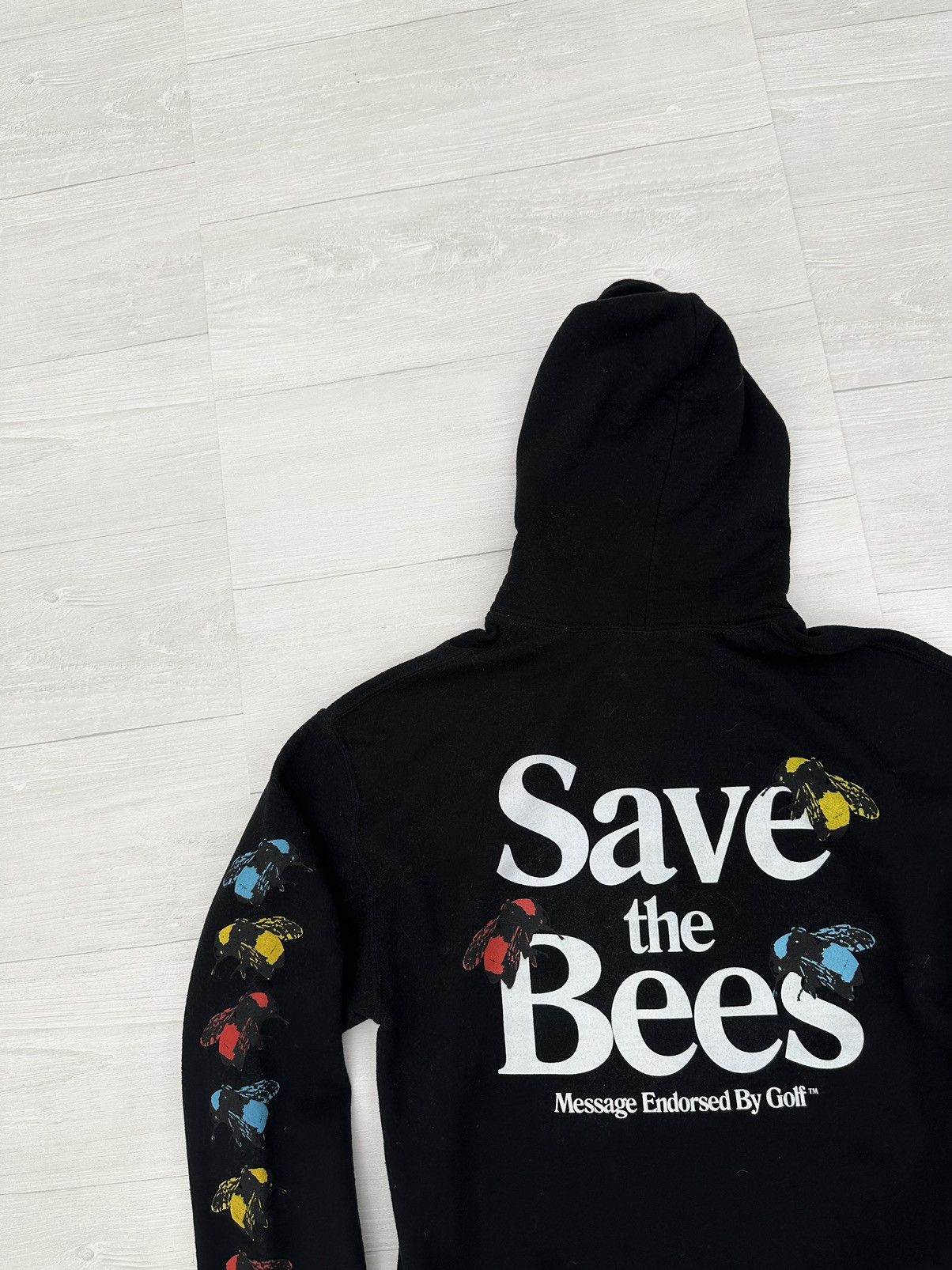Golf Wang Golf Wang " Save The Bees " Black Logo Hoodie Sz. Medium Size US M / EU 48-50 / 2 - 2 Thumbnail