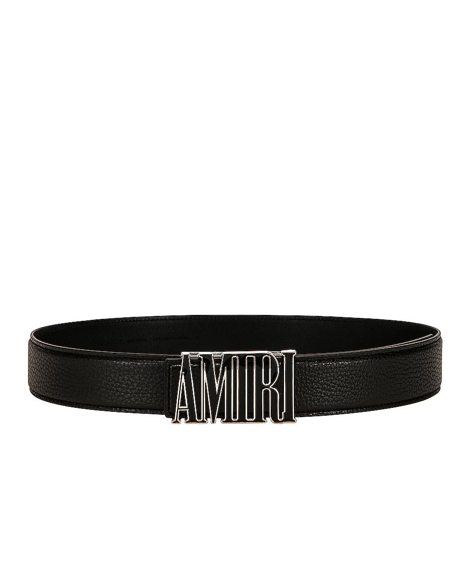 Amiri o1w1db10525 Size: 95 / Enamel Core 4cm Belt in Black Size 38 - 1 Thumbnail