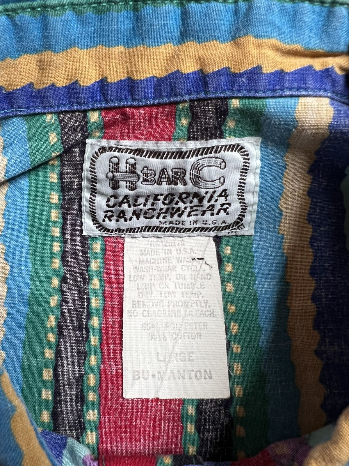 Vintage H bar C California Ranchwear Vintage Shirt Made in USA Size US L / EU 52-54 / 3 - 11 Thumbnail