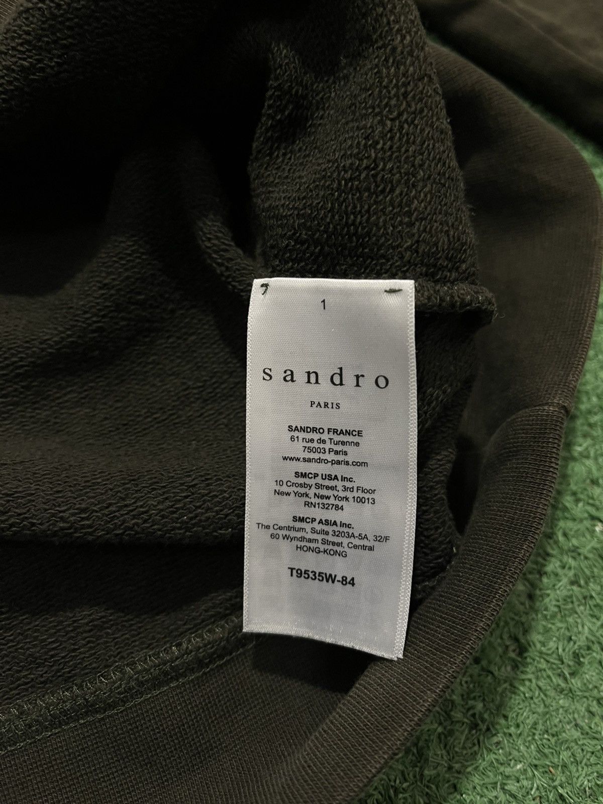 Sandro Sandro Paris Sweatshirt Khaki Size US M / EU 48-50 / 2 - 4 Thumbnail