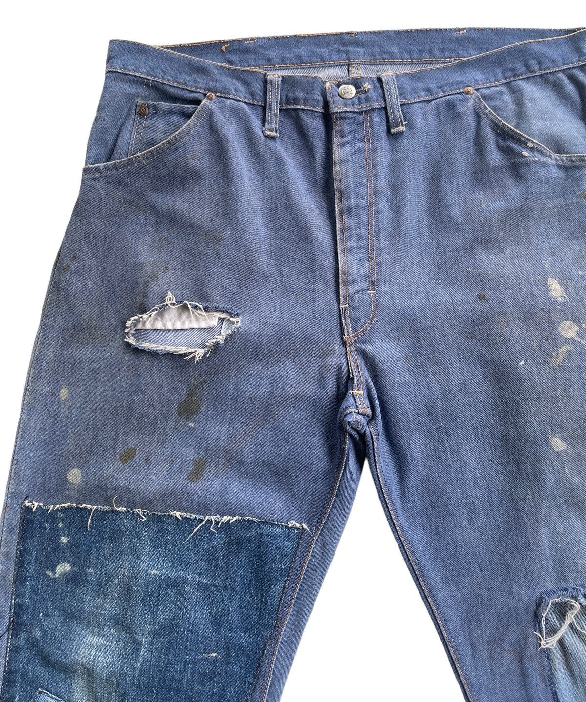 Original Montgomery 1950s Powr House 101 Selvedge Distressed Denim Size US 38 / EU 54 - 4 Thumbnail