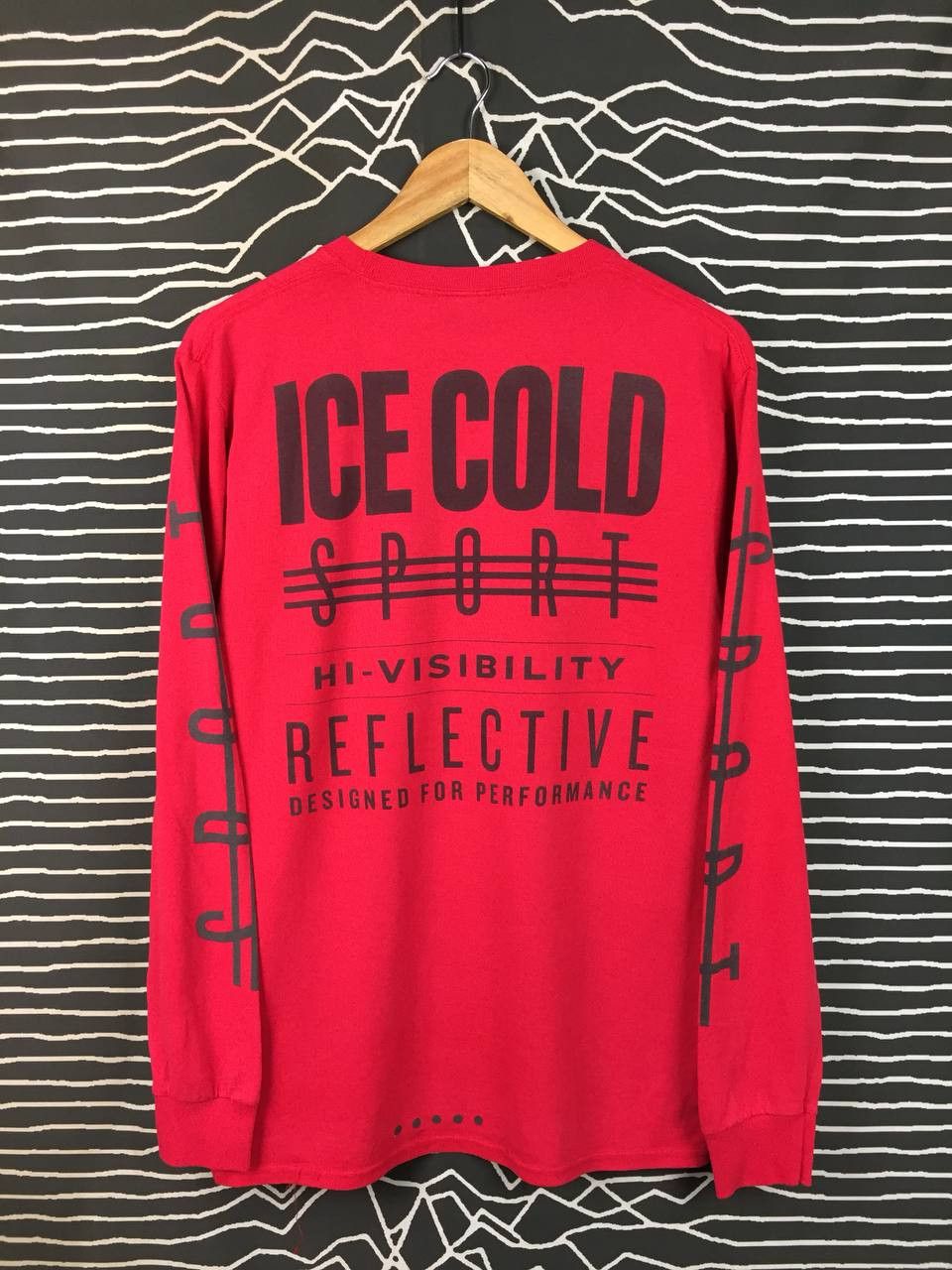 ICNY Vtg Ice Cold New York Hi-Vis Reflective Long Sleeve Tee Size US M / EU 48-50 / 2 - 1 Thumbnail
