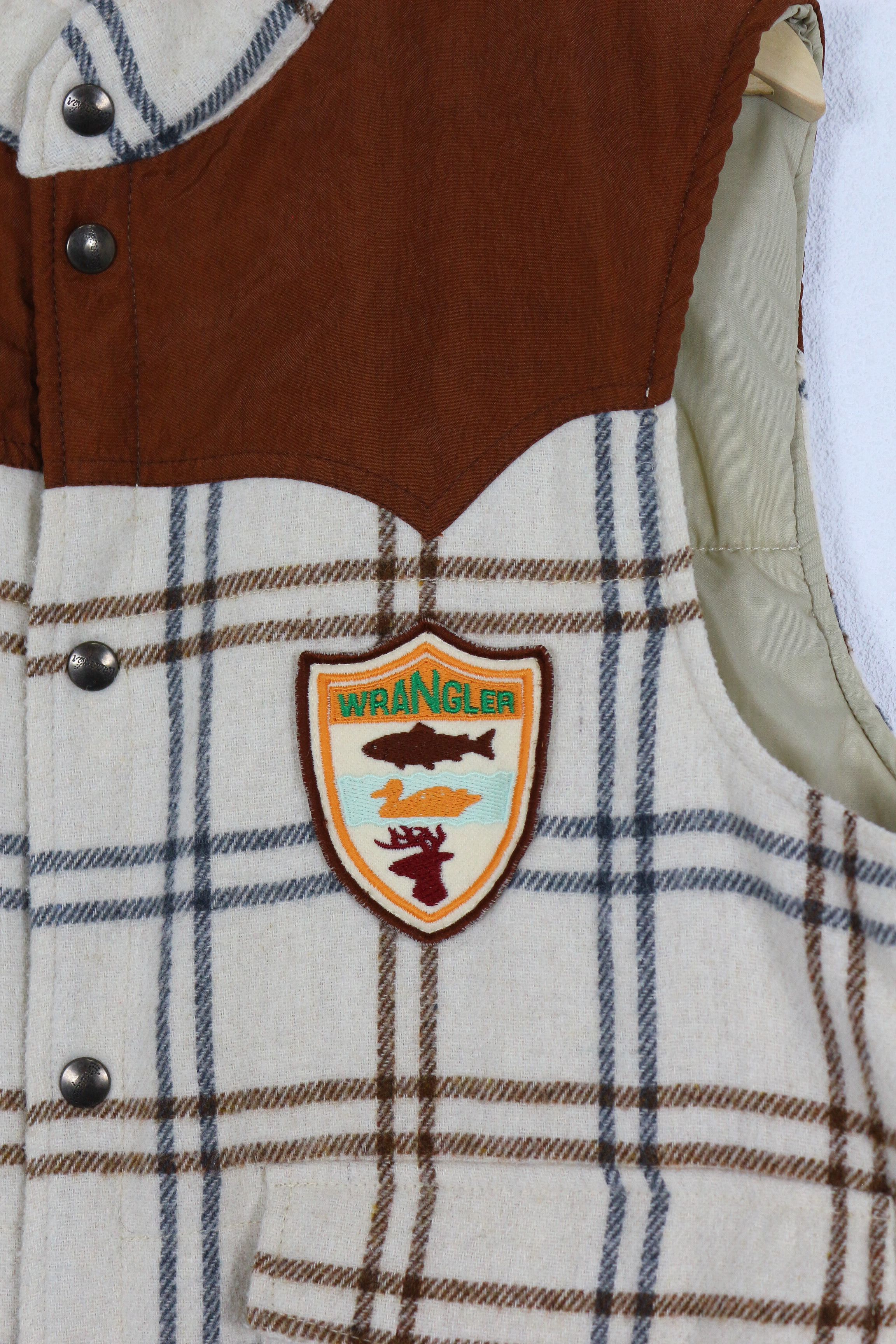 Vintage Mr Wrangler 70s Vintage Heritage Plaid Check Vest Size US S / EU 44-46 / 1 - 2 Thumbnail
