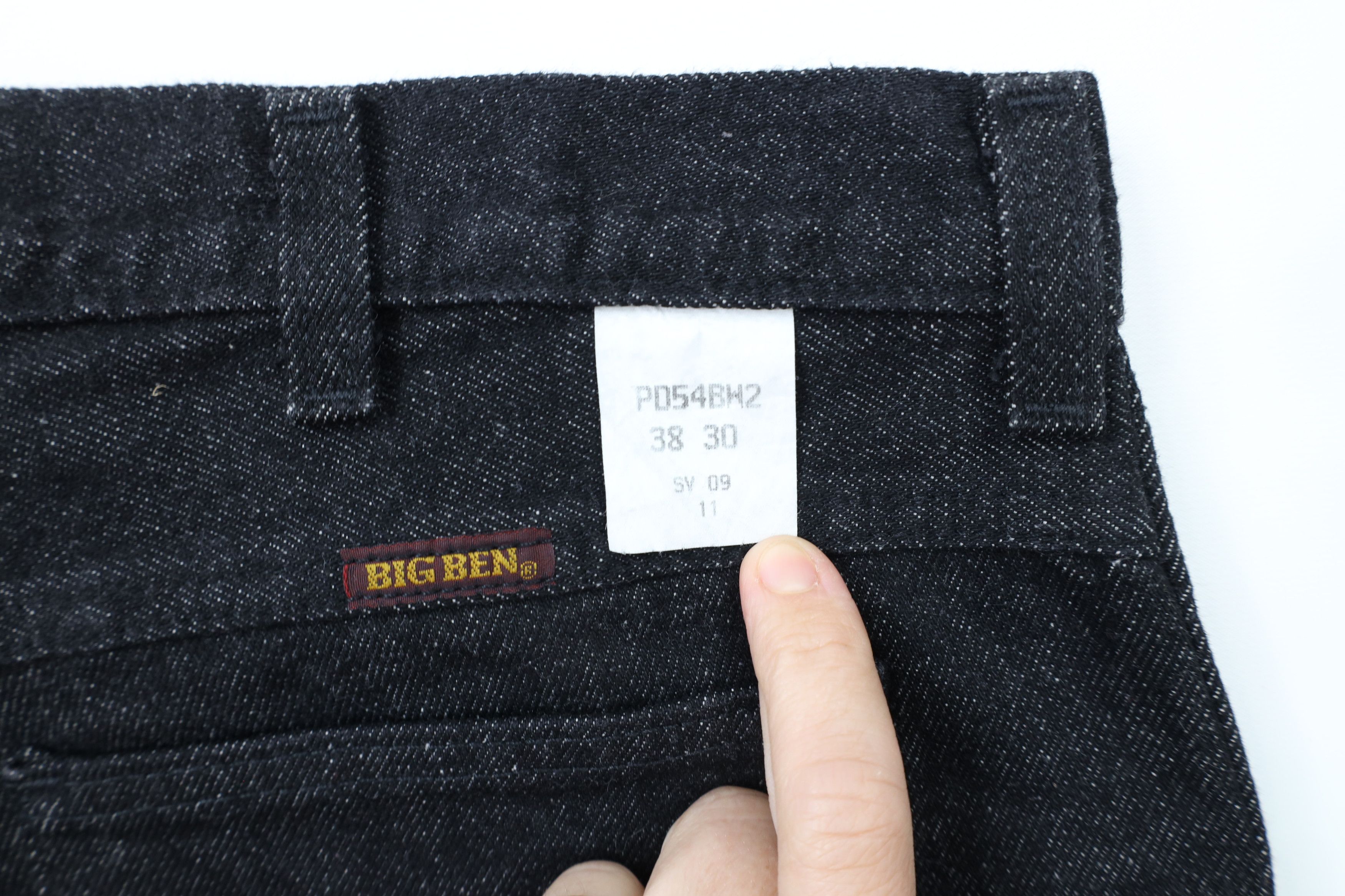 Vintage Vintage 90s Big Ben Wide Leg Denim Jeans Black Cotton Size US 38 / EU 54 - 11 Thumbnail