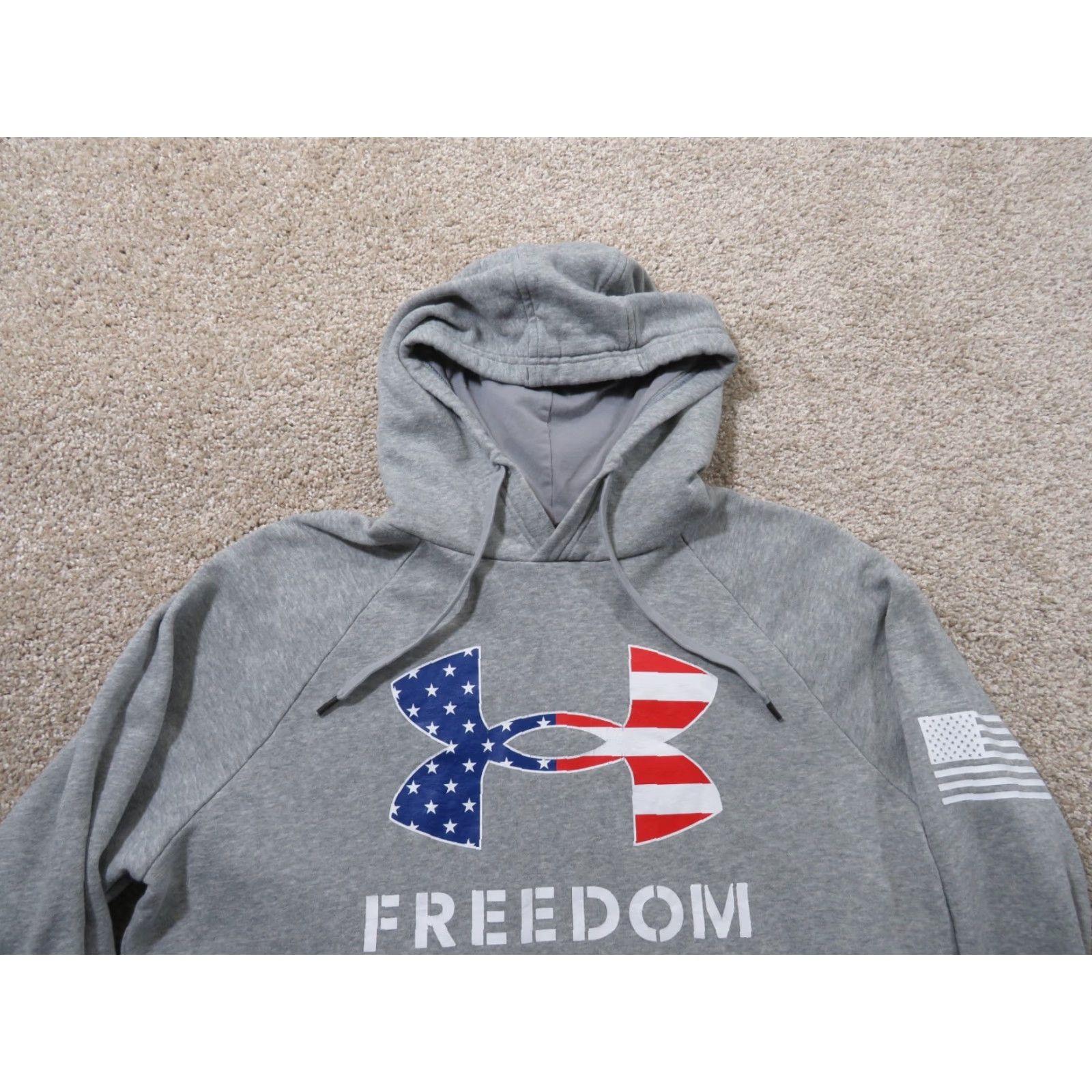 Under Armour Under Armour Hoodie Mens M Freedom Gray Pullover Sock? Size US M / EU 48-50 / 2 - 3 Thumbnail