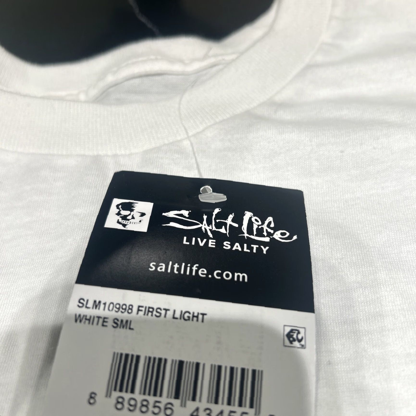 Vintage Salt Life Shirt Unisex Adults Short Sleeve White S NWT Salty State of Mind Floral Crew Neck 100% cotton Size S / US 4 / IT 40 - 3 Thumbnail