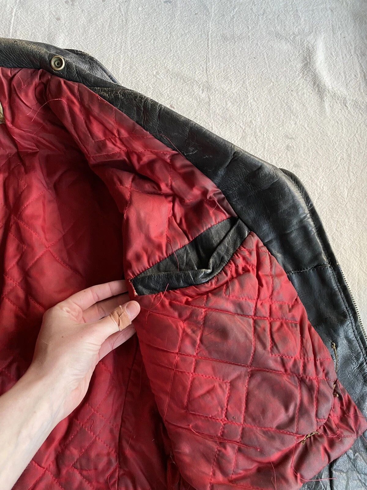Other 1950s Hercules Steerhide D-Pocket Motorcycle Jacket Size 38 Size US M / EU 48-50 / 2 - 9 Thumbnail