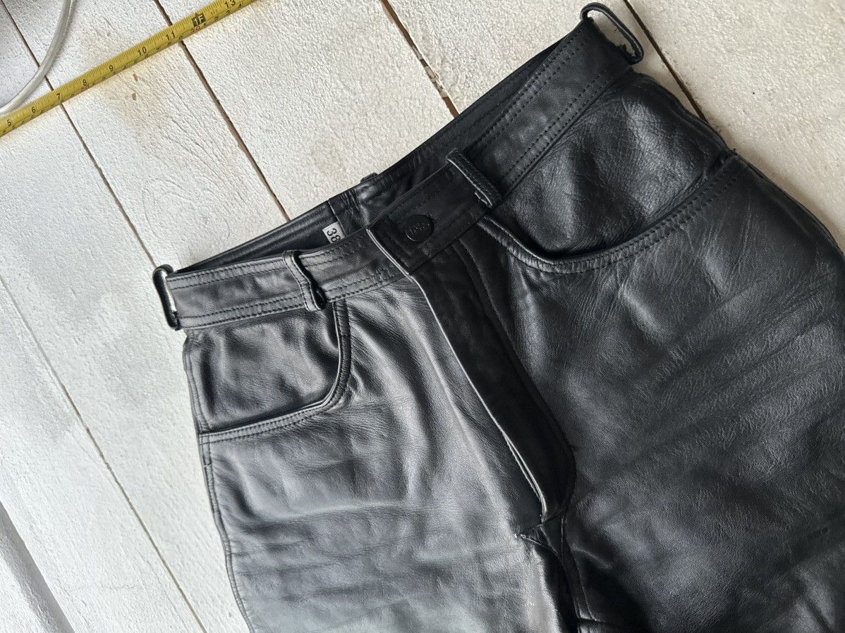 Leather IXS 🚨Vintage leather pants motorcycles BROWN LUXURY Y2K Size US 26 / EU 42 - 2 Thumbnail