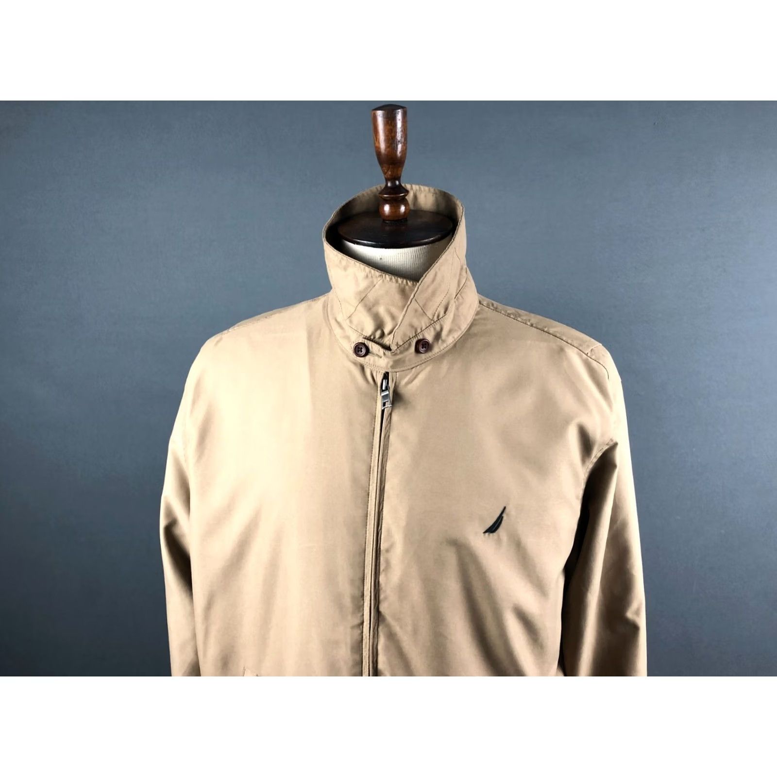 Nautica Nautica Men's Khaki Polyester Full Zip Jacket L Size US L / EU 52-54 / 3 - 6 Thumbnail