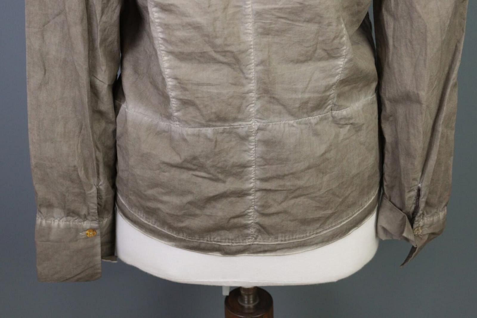 Designer Bottega Gray Designer Lagenlook Shirt Blouse Tunic Size XXL Size XL / US 12-14 / IT 48-50 - 11 Thumbnail