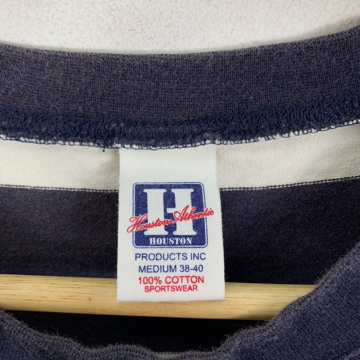 Japanese Brand HOUSTON INC Japanese Brand Stripes Short Sleeve Tshirt Size US M / EU 48-50 / 2 - 5 Thumbnail