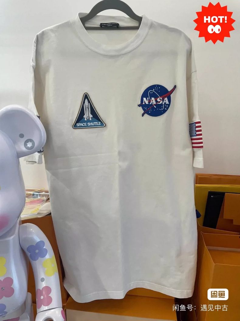 Balenciaga Balenciaga NASA Joint Loose Round Neck Short Sleeve T-Shir Size US XS / EU 42 / 0 - 1 Thumbnail