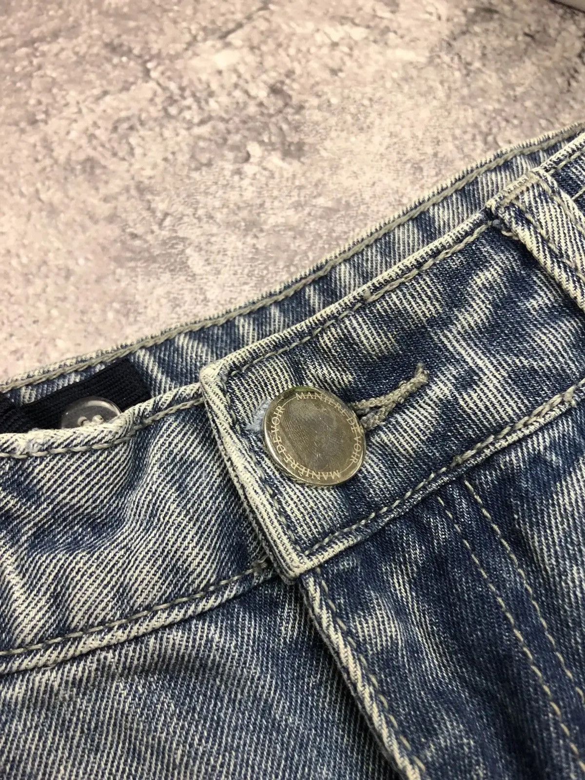 Maniere De Vior MANIERE DE VOIR Vintage Hype Avantgarde Jeans Striped Y2k Size 26" / US 2 / IT 38 - 7 Thumbnail