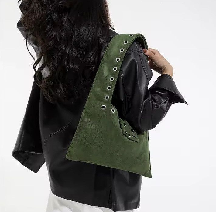 Other Streetwear Rivets Gothic Punk Capacity Shoulder Bag Size ONE SIZE - 4 Thumbnail