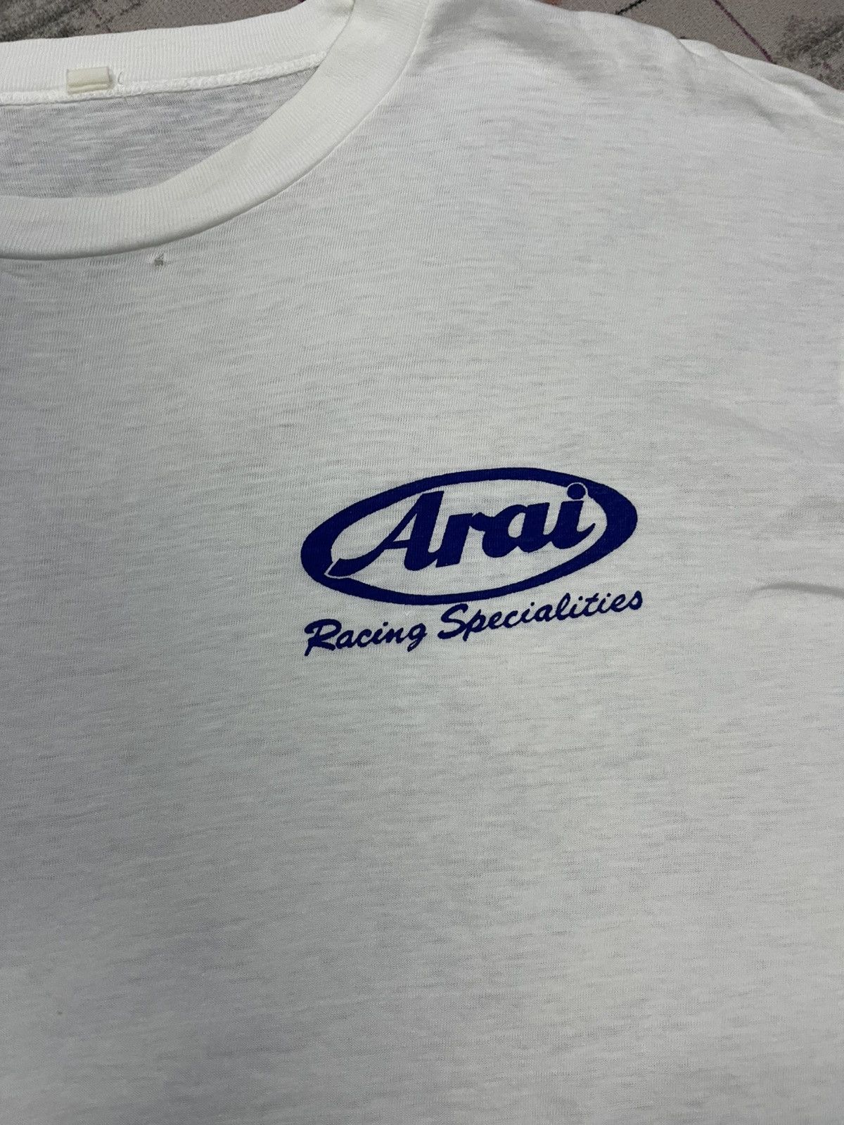 Sports Specialties VINTAGE ARAI RACING SPECIALITIES SPELL OUT VERY RARE Size US M / EU 48-50 / 2 - 2 Thumbnail