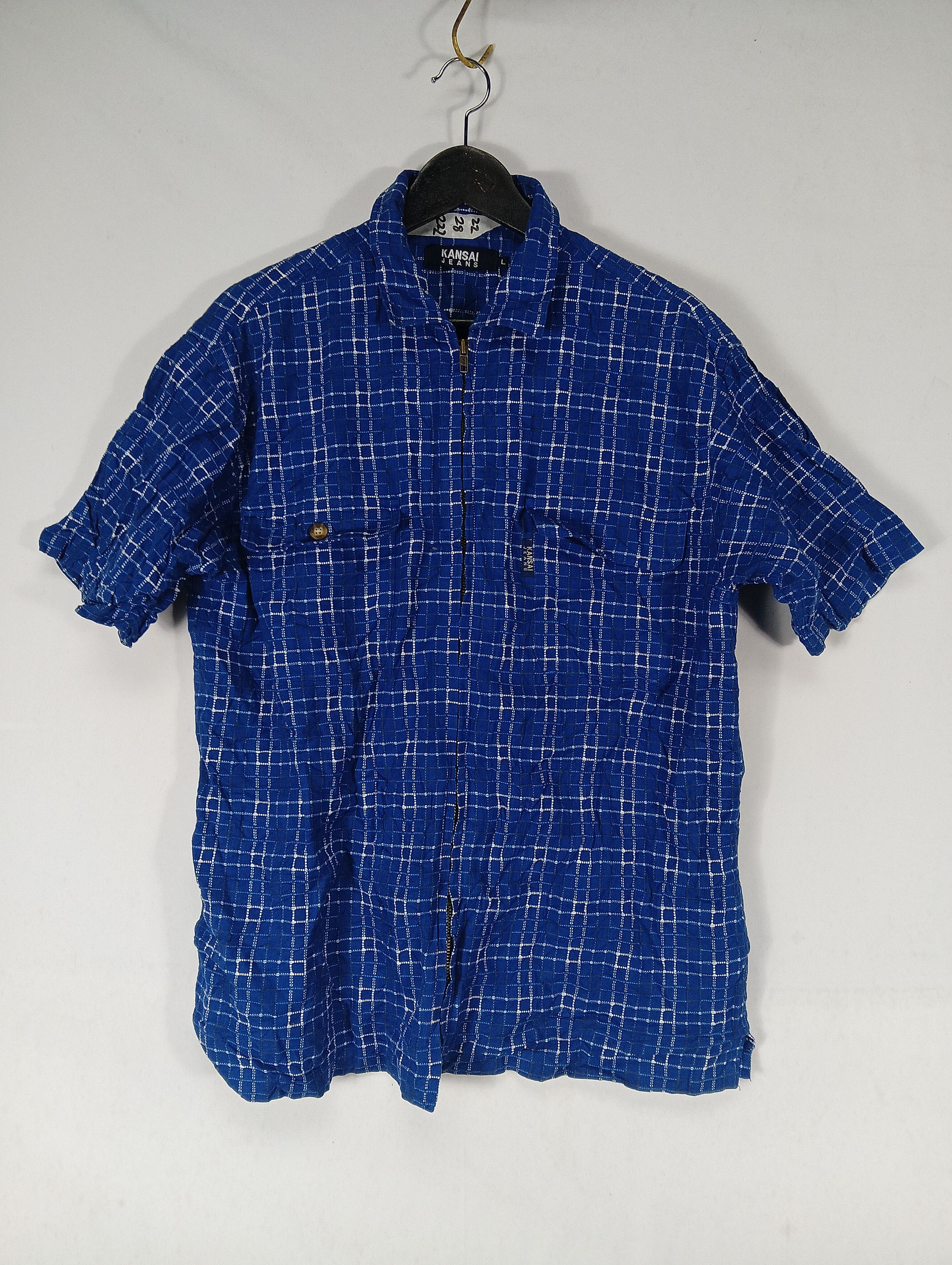 Japanese Brand vintage kansai jeans men tee zipper japanese brand Size US L / EU 52-54 / 3 - 1 Thumbnail