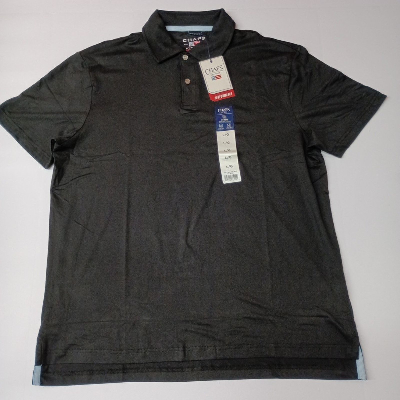 Chaps Chaps Performance Polo Shirt Men's L Black Stretch DriWear Size US L / EU 52-54 / 3 - 1 Thumbnail