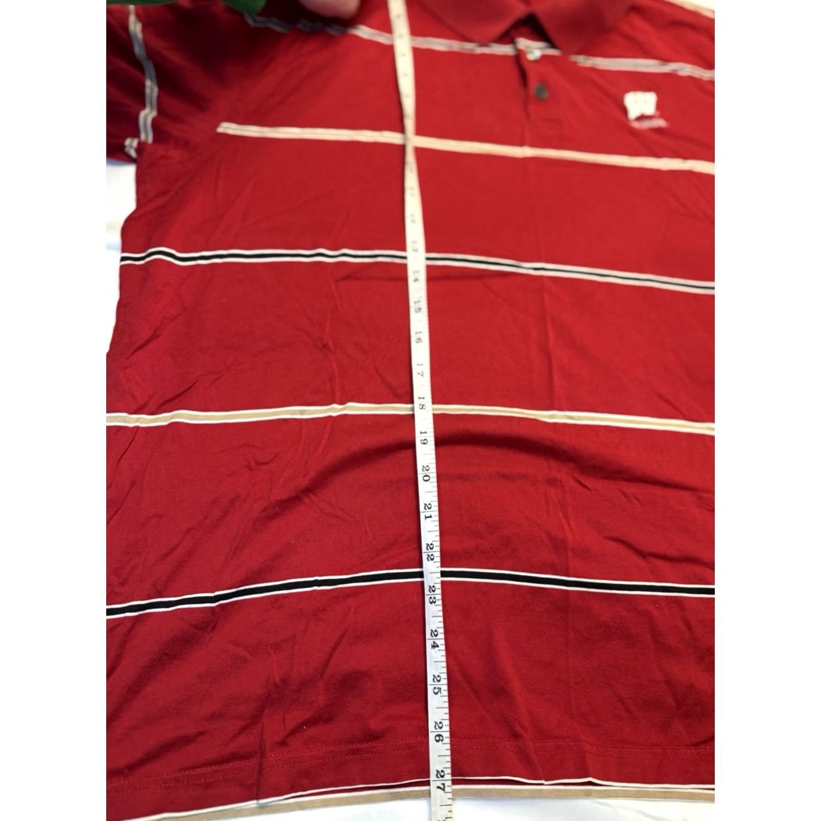 NCAA University Of Wisconsin Badgers Antigua NCAA Polo Shirt Red Cotton Mens XXL Size US XXL / EU 58 / 5 - 7 Thumbnail