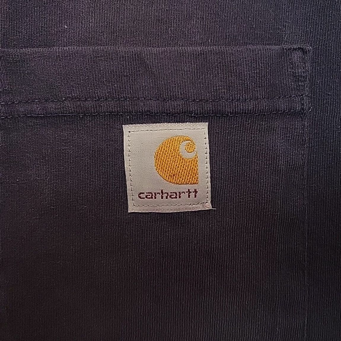 Carhartt VINTAGE Carhartt Shirt Mens Large Navy Loose Fit Short Sleeve Crewneck Pocket TEE K87-M Size US L / EU 52-54 / 3 - 3 Thumbnail