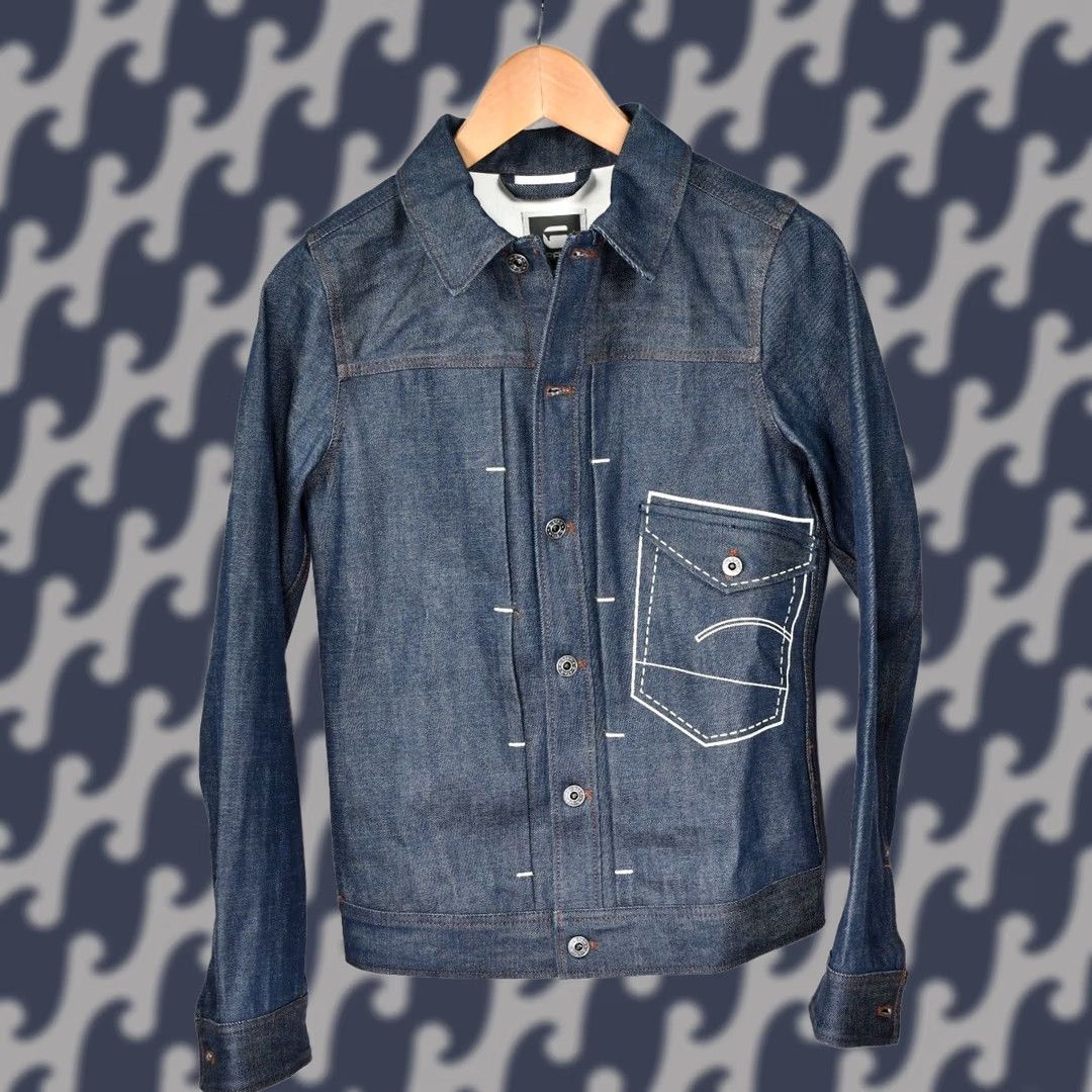G-Star G-Star Raw Jacket US Lumber Chain 3D Slim Jacket XS Red Denim Coat Mens Size US XS / EU 42 / 0 - 1 Thumbnail