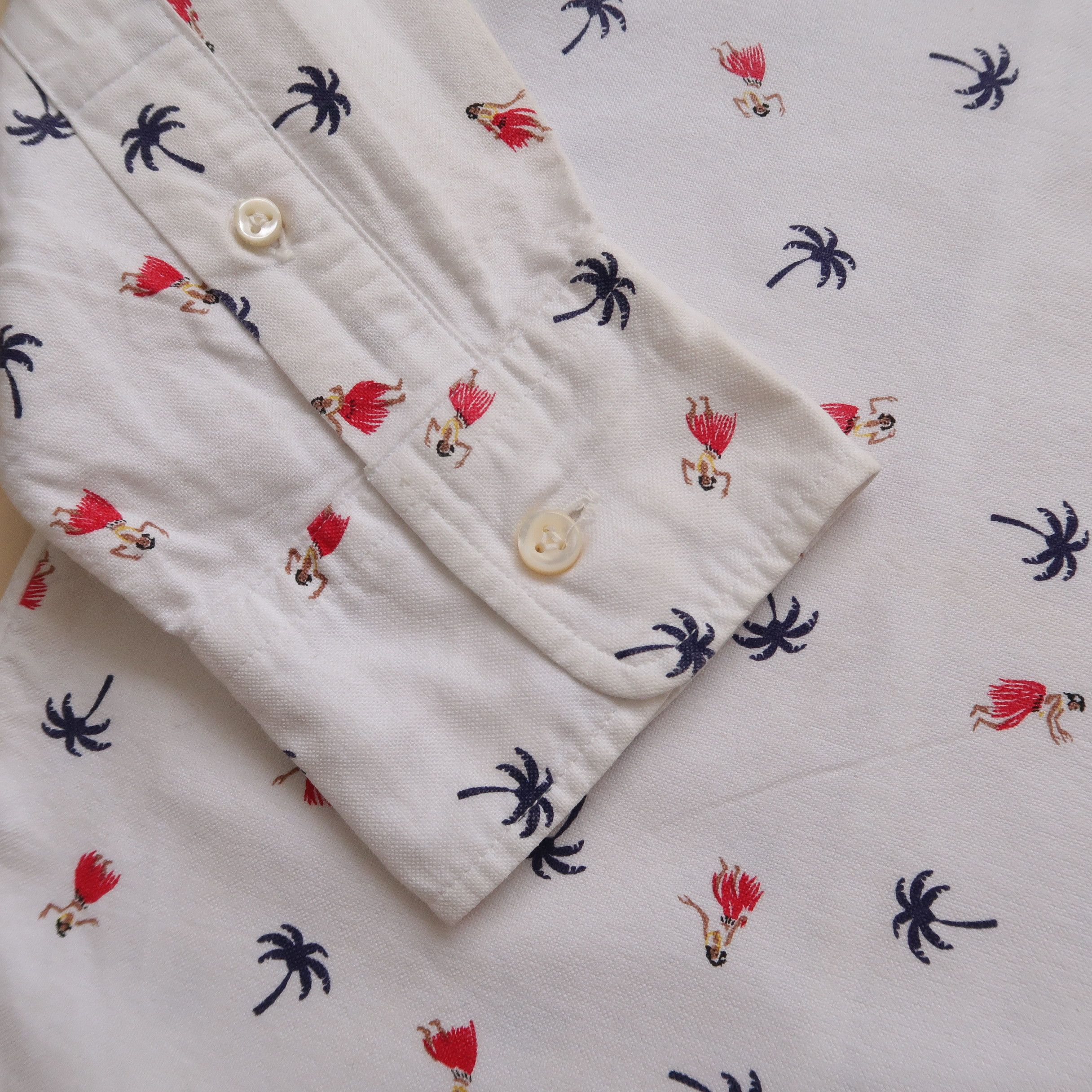 Beams Plus Vintage 1976 Beams Dancing Girl Oxford Shirt Size US L / EU 52-54 / 3 - 12 Thumbnail