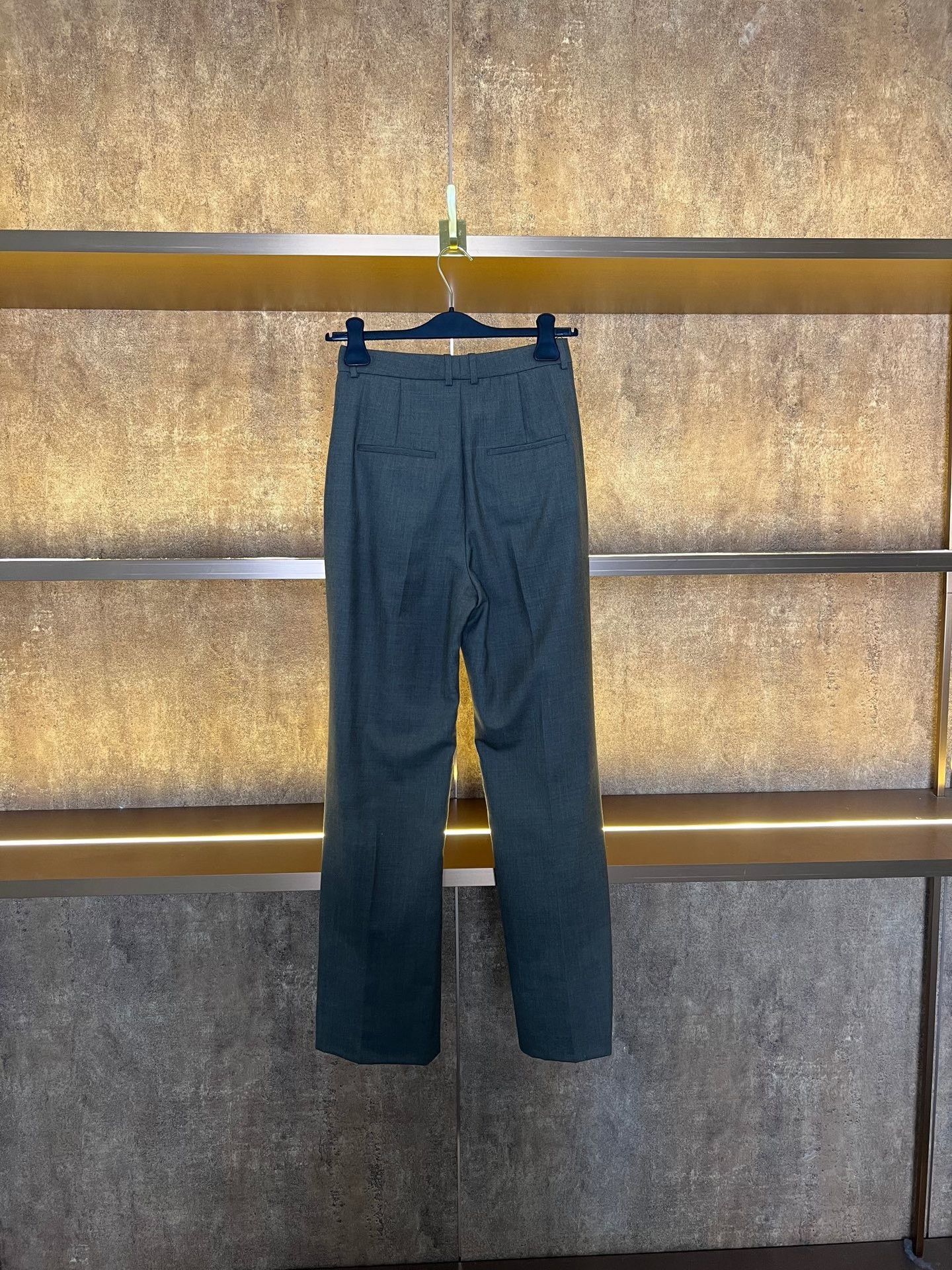 Saint Laurent Paris SLP Wool Wide-Leg Trousers Size US 36 / EU 52 - 2 Thumbnail