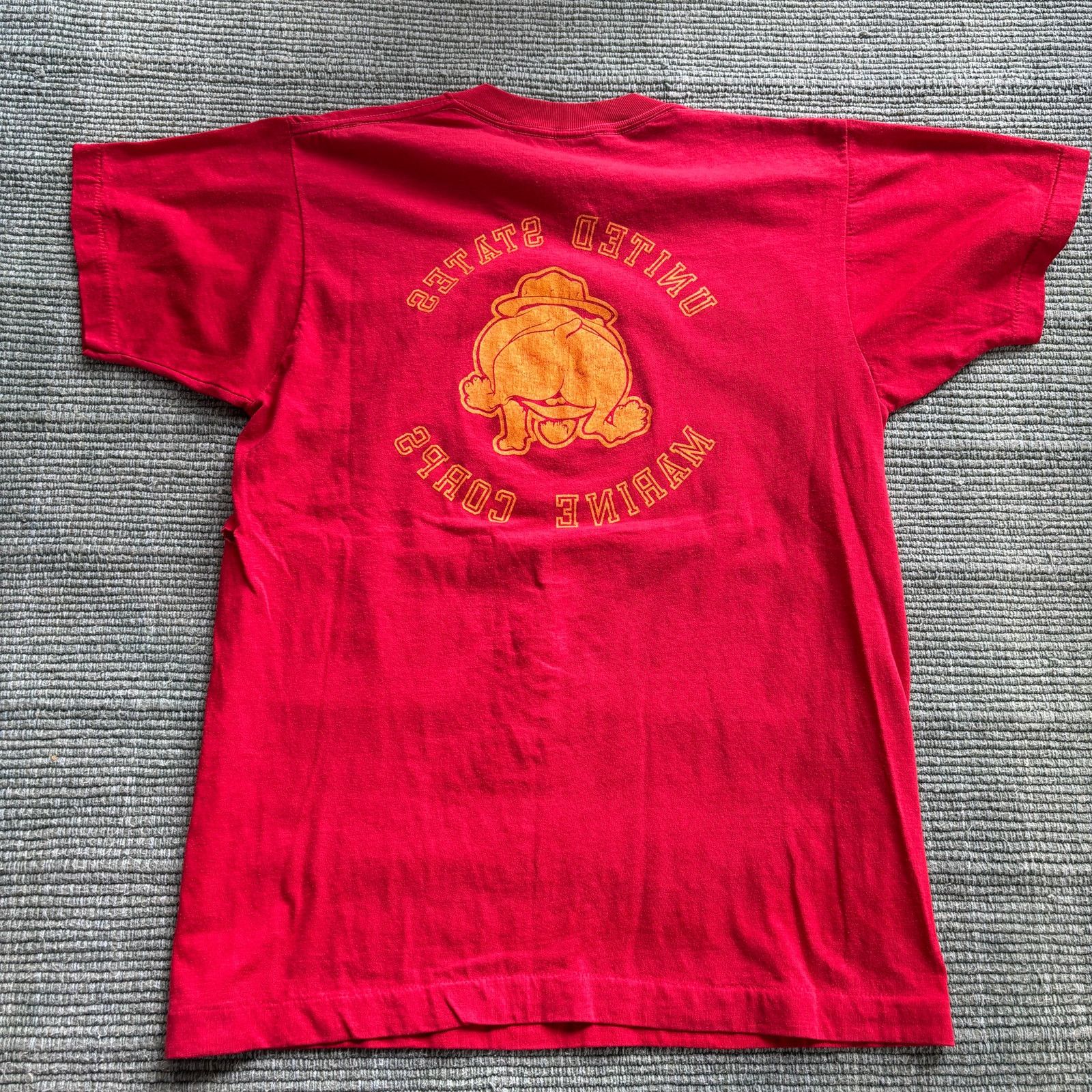 Vintage Vintage 80s Thin Single Stitched US Marines Tee Shirt Sz L Size US L / EU 52-54 / 3 - 4 Thumbnail