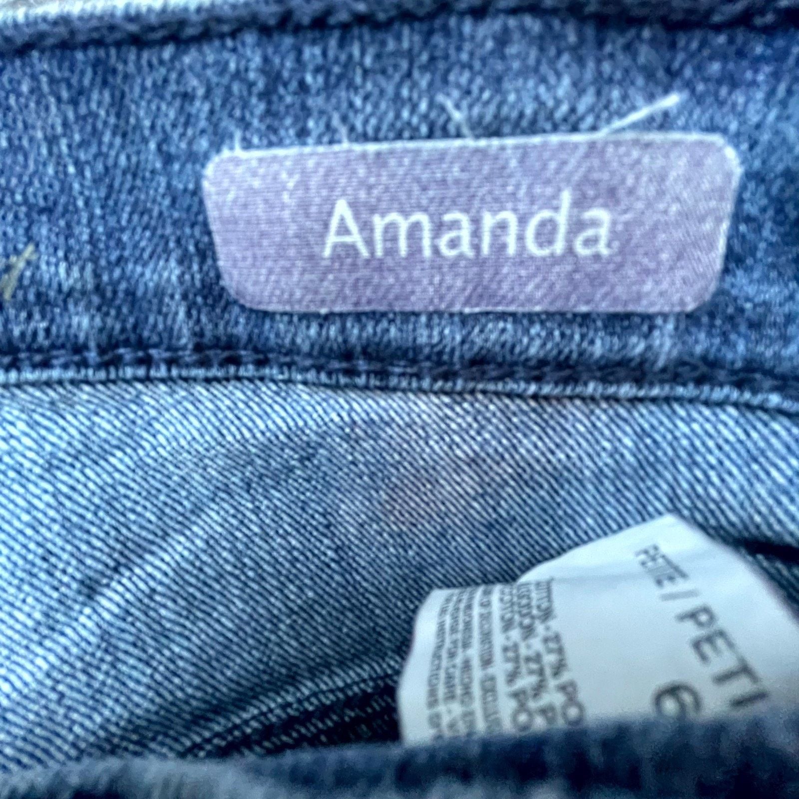 Gloria Vanderbilt Gloria Vanderbilt Amanda Straight Jeans Womens 6P Y2K Blue Size 28" / US 6 / IT 42 - 9 Thumbnail