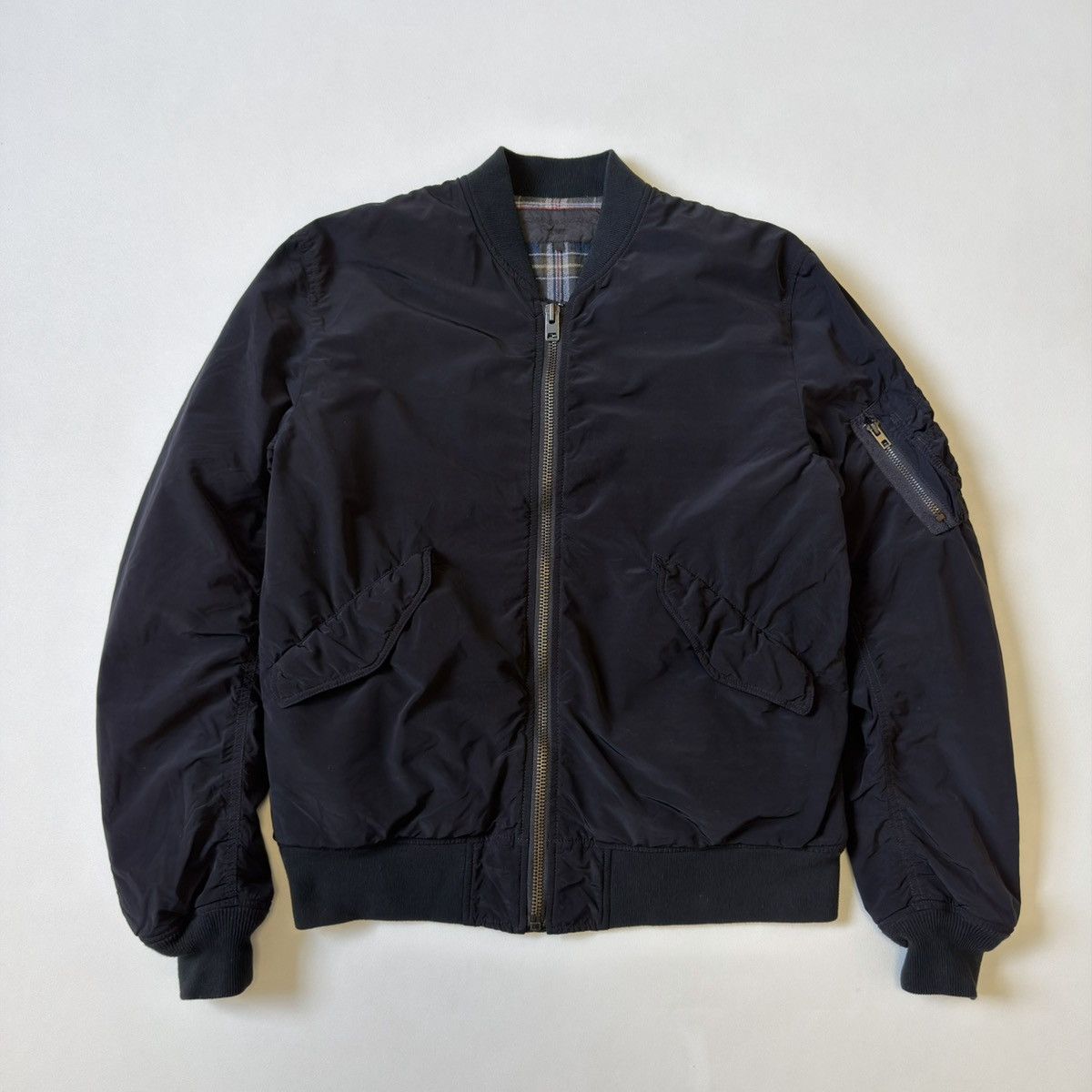 Comme des Garcons A/W 15 Over Dyed Black Bomber Jacket Size US L / EU 52-54 / 3 - 18 Thumbnail