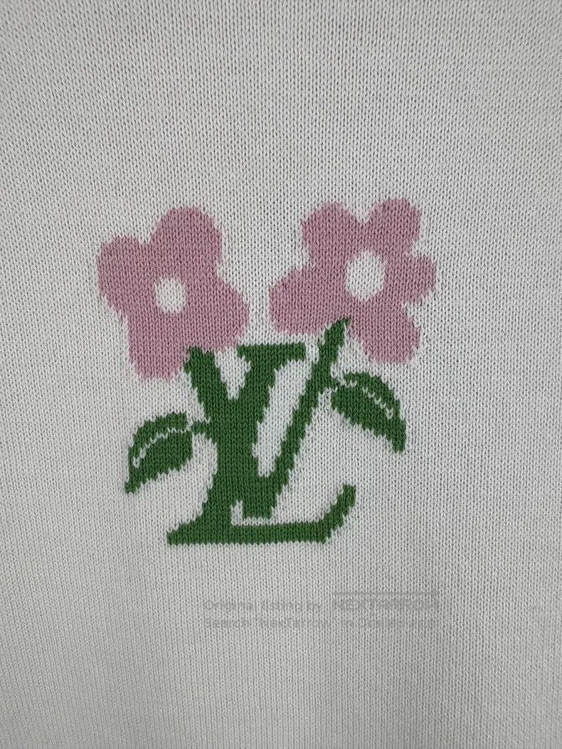 Louis Vuitton Louis Vuitton New floral logo knitted short sleeves Size US S / EU 44-46 / 1 - 4 Thumbnail
