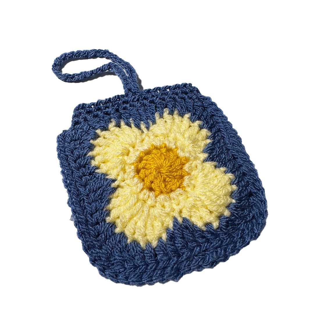 Handmade Small crochet bag charm pouch Size ONE SIZE - 2 Thumbnail