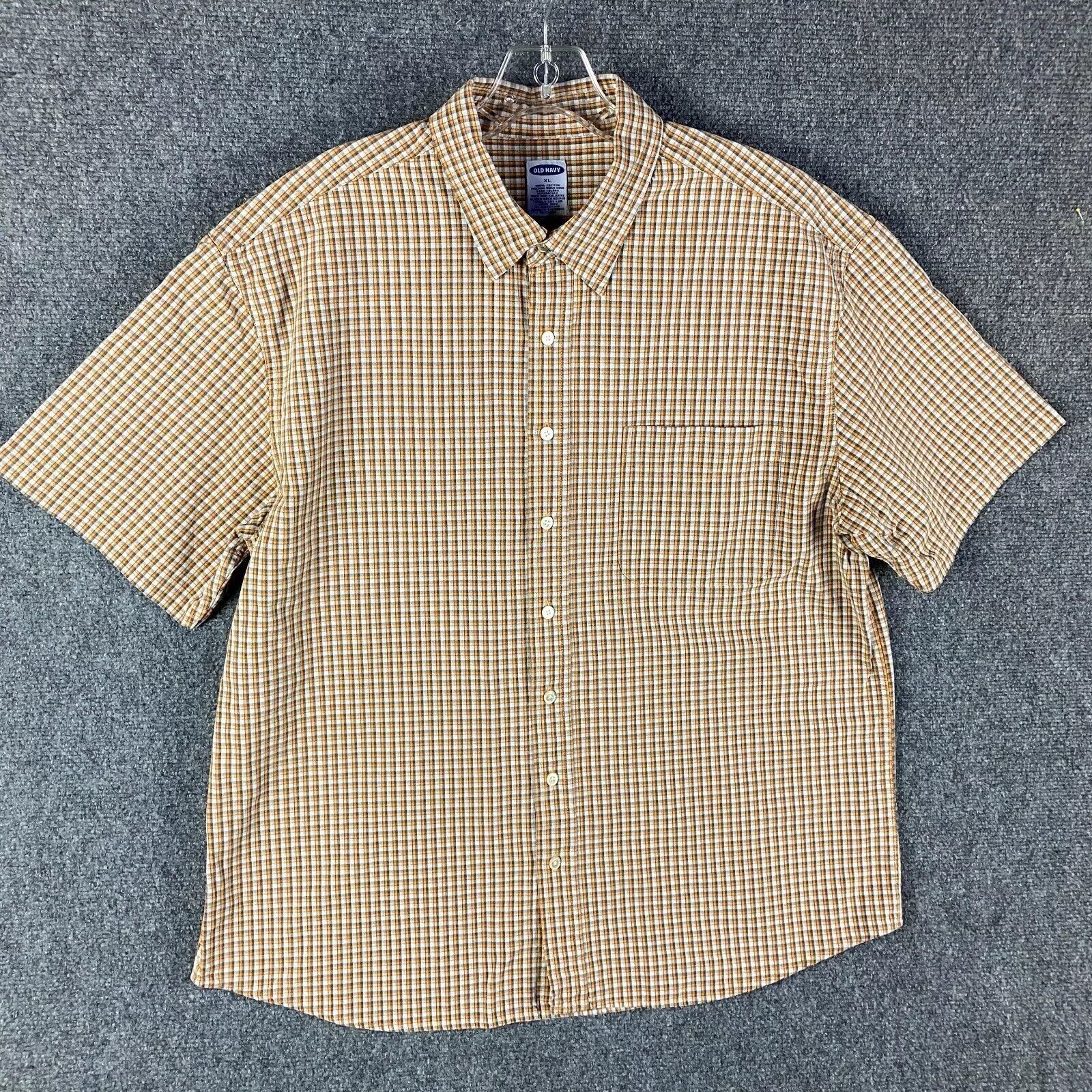 Old Navy Old Navy Shirt Men's Button Up Short Sleeve Tartan Cotton XL Size US XL / EU 56 / 4 - 1 Thumbnail