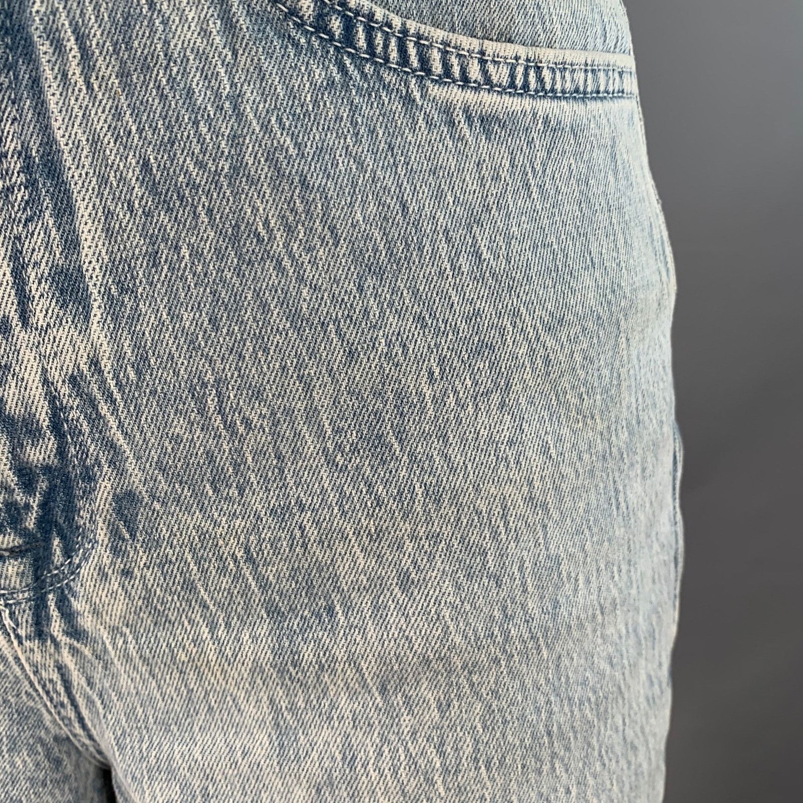 Other TRIARCHY Size 26 Blue Cotton Blend Washed Zip Fly Jeans Size 26" / US 2 / IT 38 - 4 Thumbnail