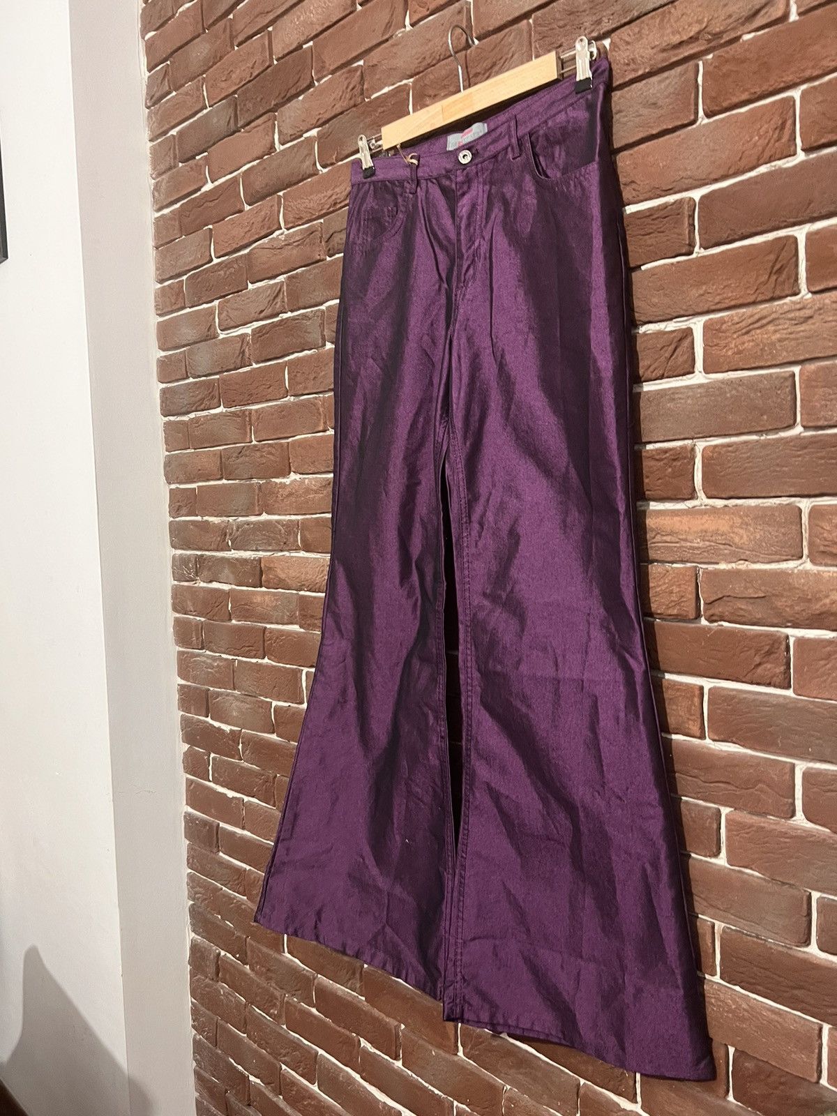 Japanese Brand Rare Y2K Passenge Cyber Flaired Rave Hip Hop Rap Pants Grail Size US 34 / EU 50 - 5 Thumbnail