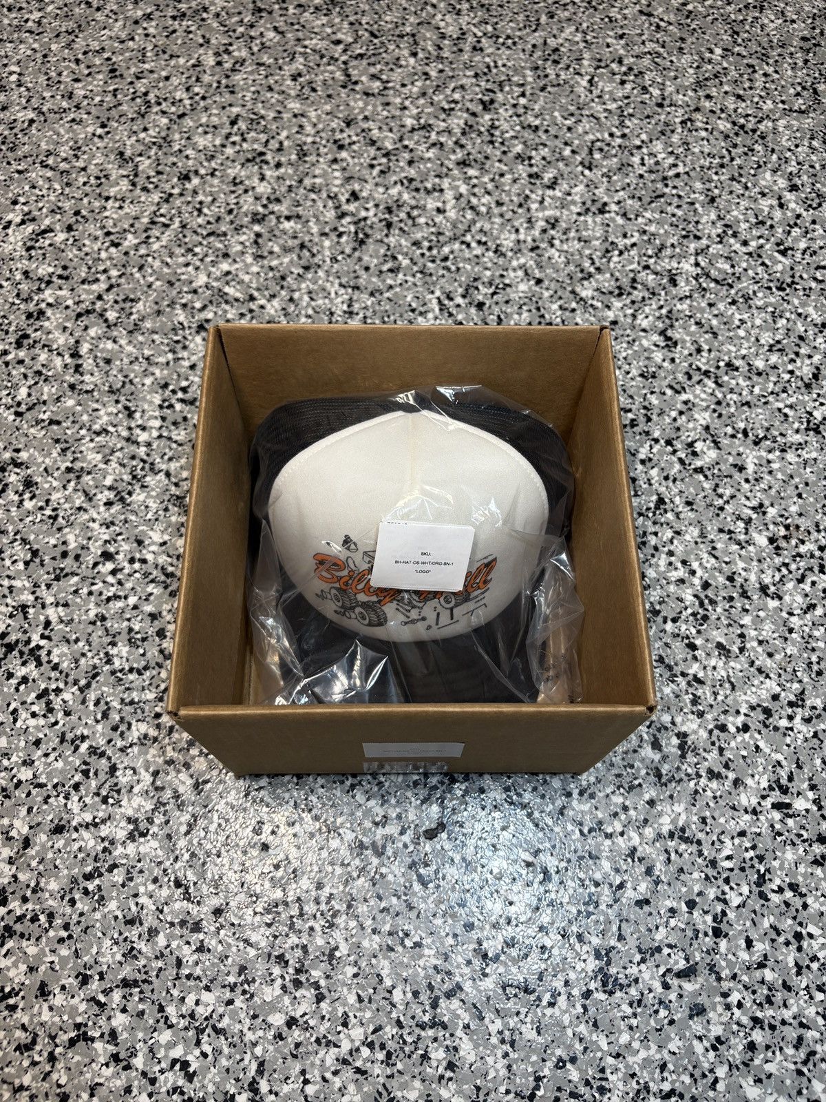 Billy Hill 2021 Billy Hill White/Orange Logo Trucker Mesh Hat OSFM Size ONE SIZE - 6 Thumbnail