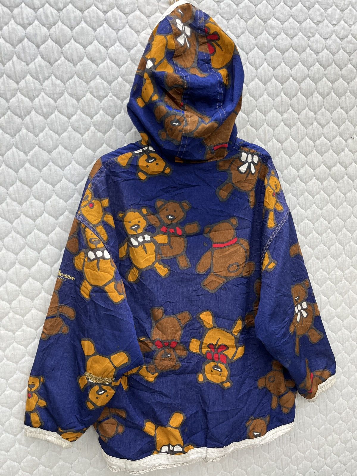 Ellesse × Vintage 🔥🔥🔥STEALS ELLESE BEAR OVER PRINT REVERSIBLE HOODIE JACKET Size L / US 10 / IT 46 - 11 Thumbnail