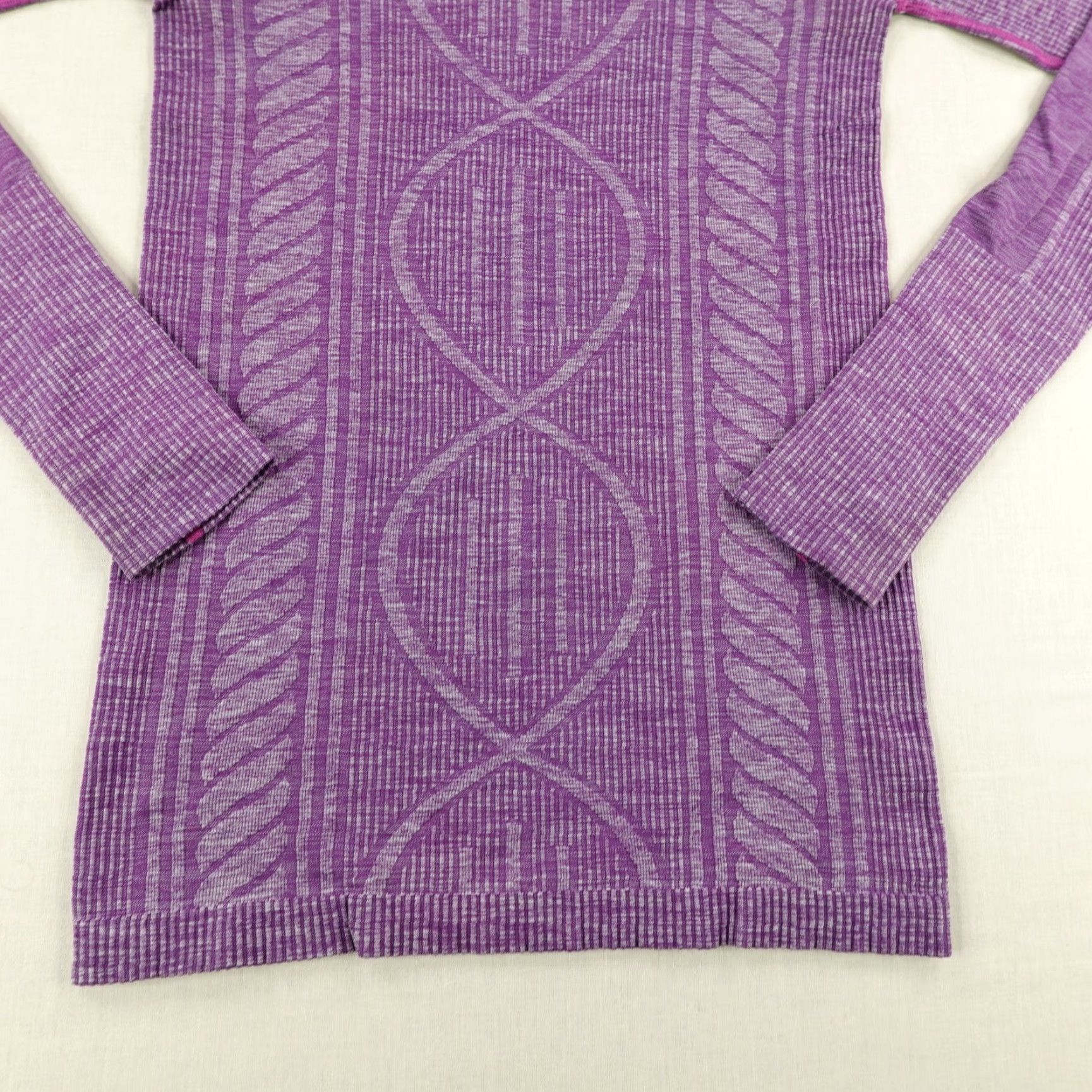 Lululemon Lululemon Shirt Womens 6 Ultra Violet Purple Rest Less Seamless Athletic Top Crew Neck Raglan Sleeve Size M / US 6-8 / IT 42-44 - 3 Thumbnail