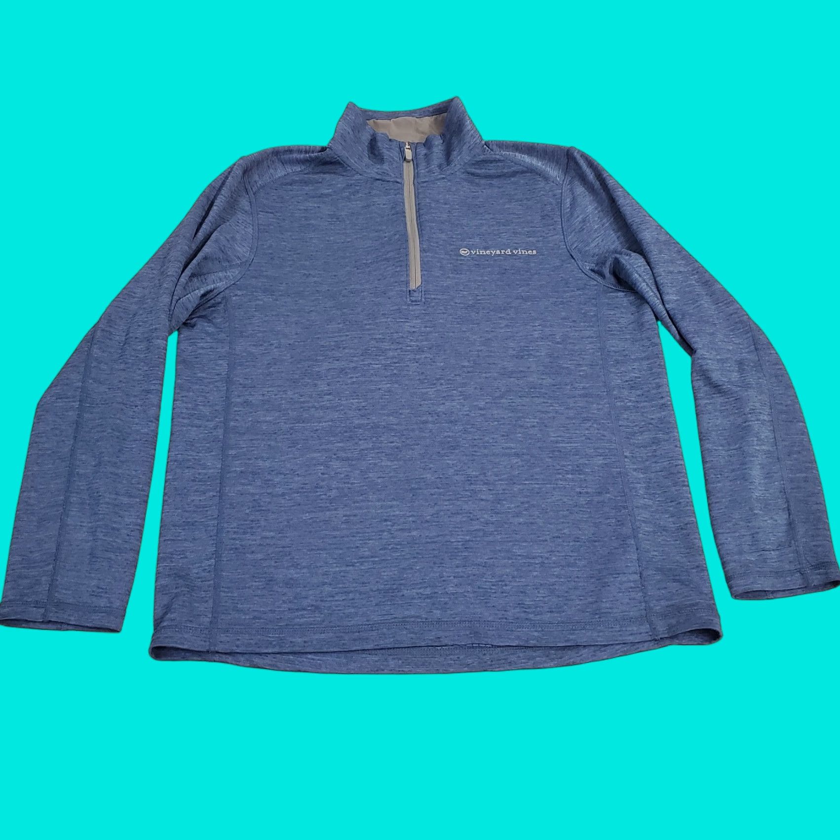 Vineyard Vines Vineyard Vines Sankaty Quarter Zip Pullover Mens Medium Blue Jacket Sweater Golf Size US M / EU 48-50 / 2 - 1 Thumbnail
