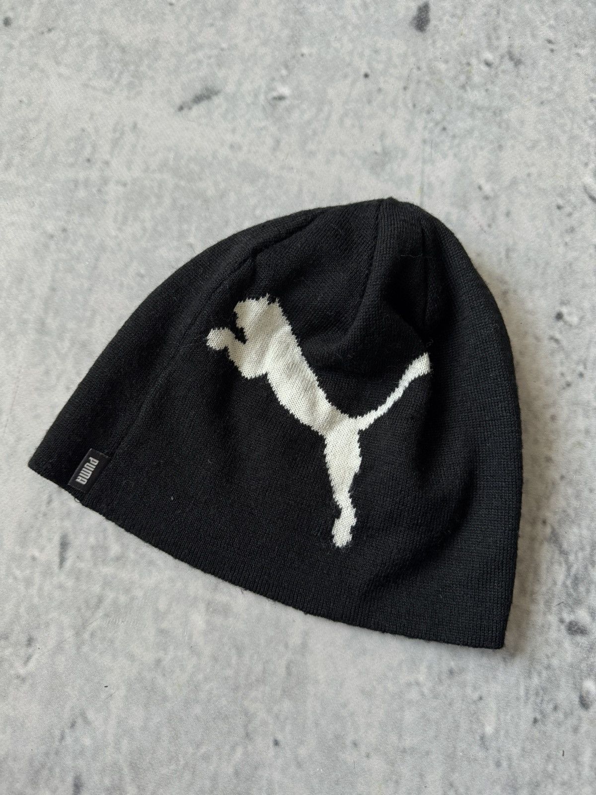 Puma Puma BIG LOGO hat black beanie Size ONE SIZE - 1 Thumbnail