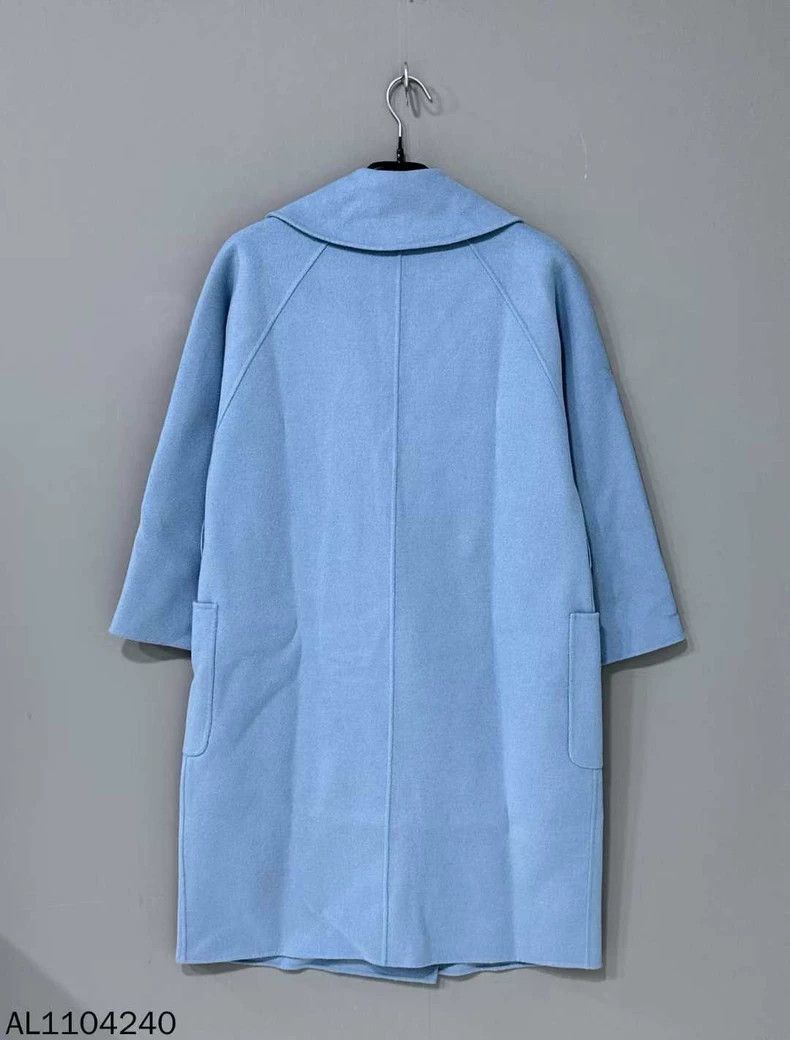 Max Mara Max Mara Light blue wool coat Size S / US 4 / IT 40 - 3 Thumbnail