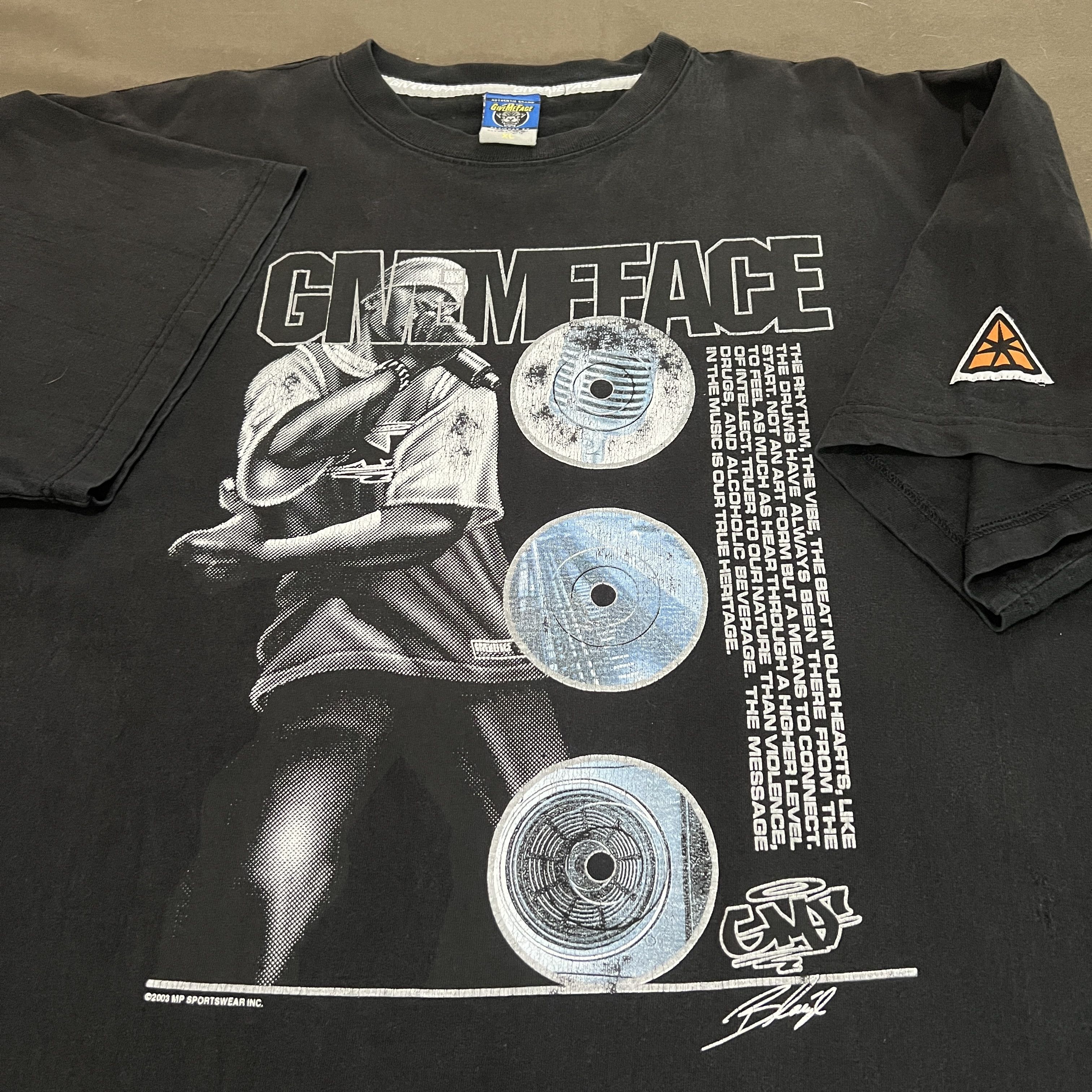 Rap Tees × Vintage Vintage Givemeface Hiphop Rap Tee XL Faded Size US XL / EU 56 / 4 - 1 Thumbnail
