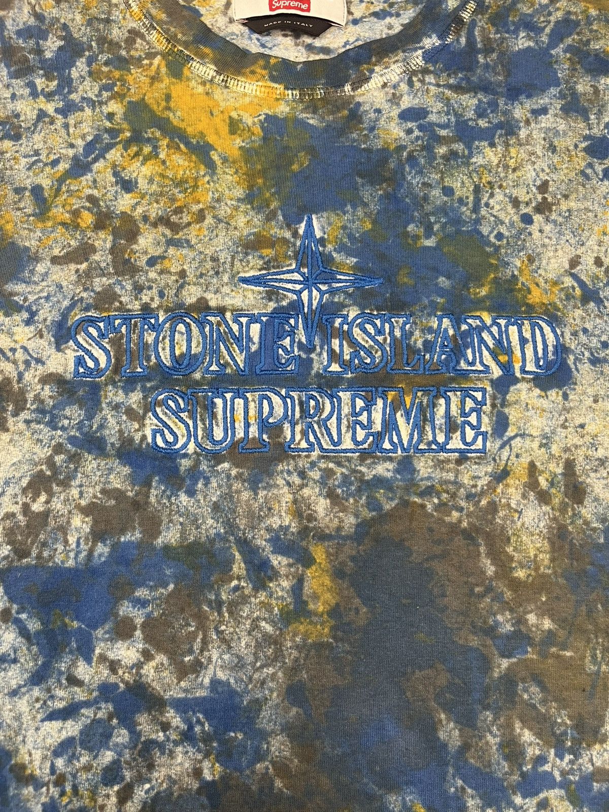 Stone Island FW20 Supreme Stone Island Embroidered Logo Tee L Size Size US L / EU 52-54 / 3 - 3 Thumbnail