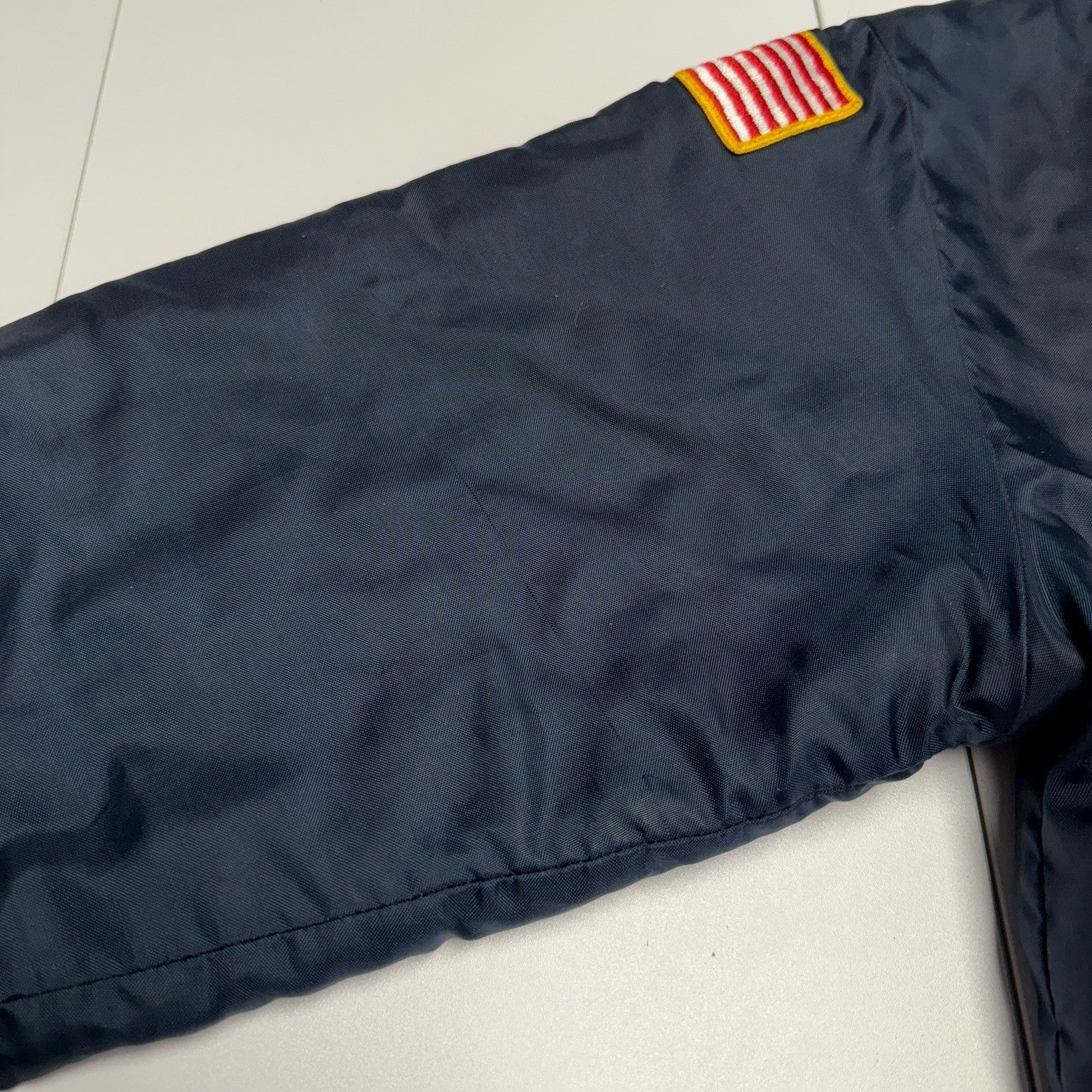 Vintage Vintage Fire Dept Bomber Jacket Mens Blue Insulated Size US M / EU 48-50 / 2 - 6 Thumbnail