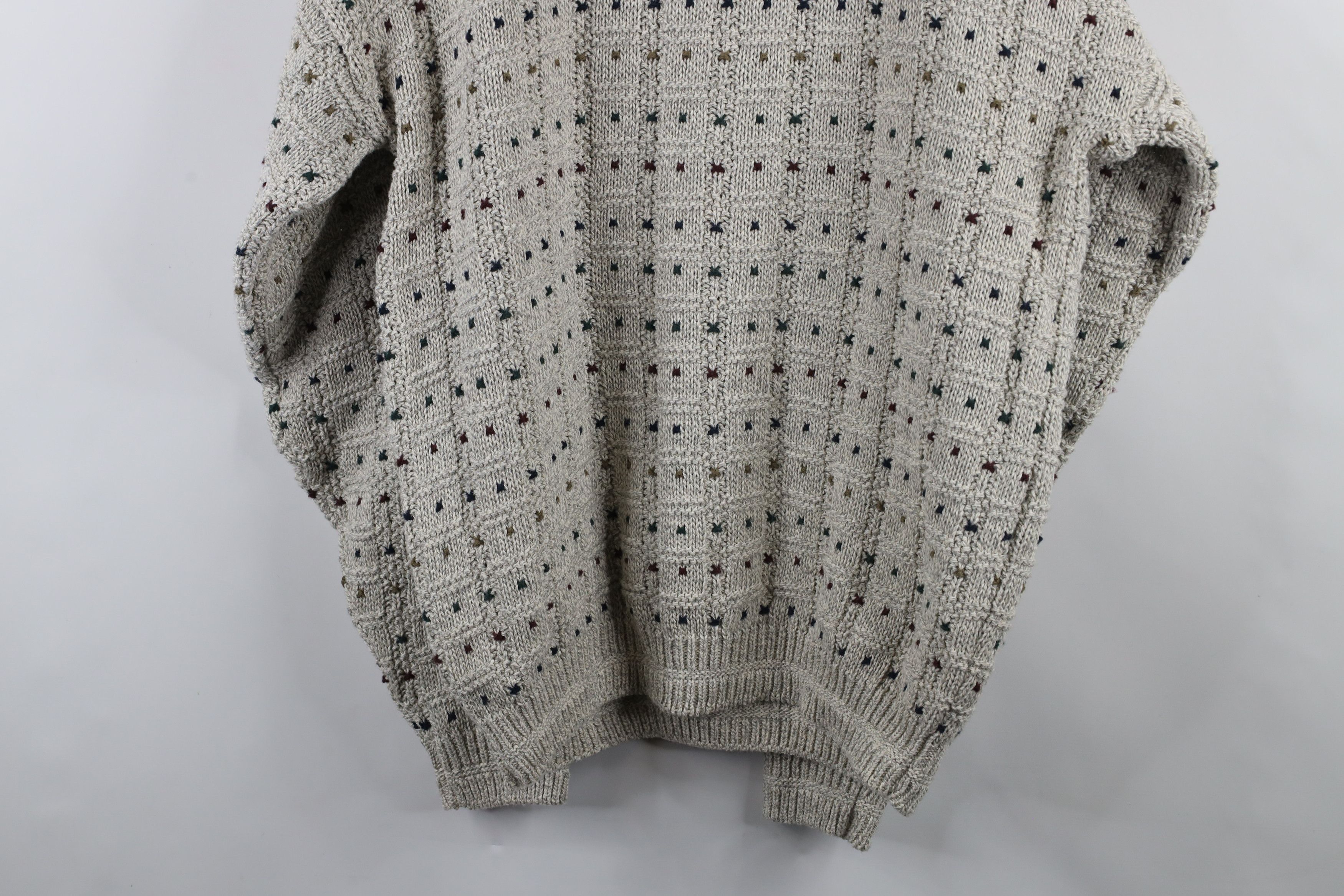 Vintage Vintage 90s Streetwear Heavyweight Rainbow Knit Sweater USA Size US L / EU 52-54 / 3 - 8 Thumbnail