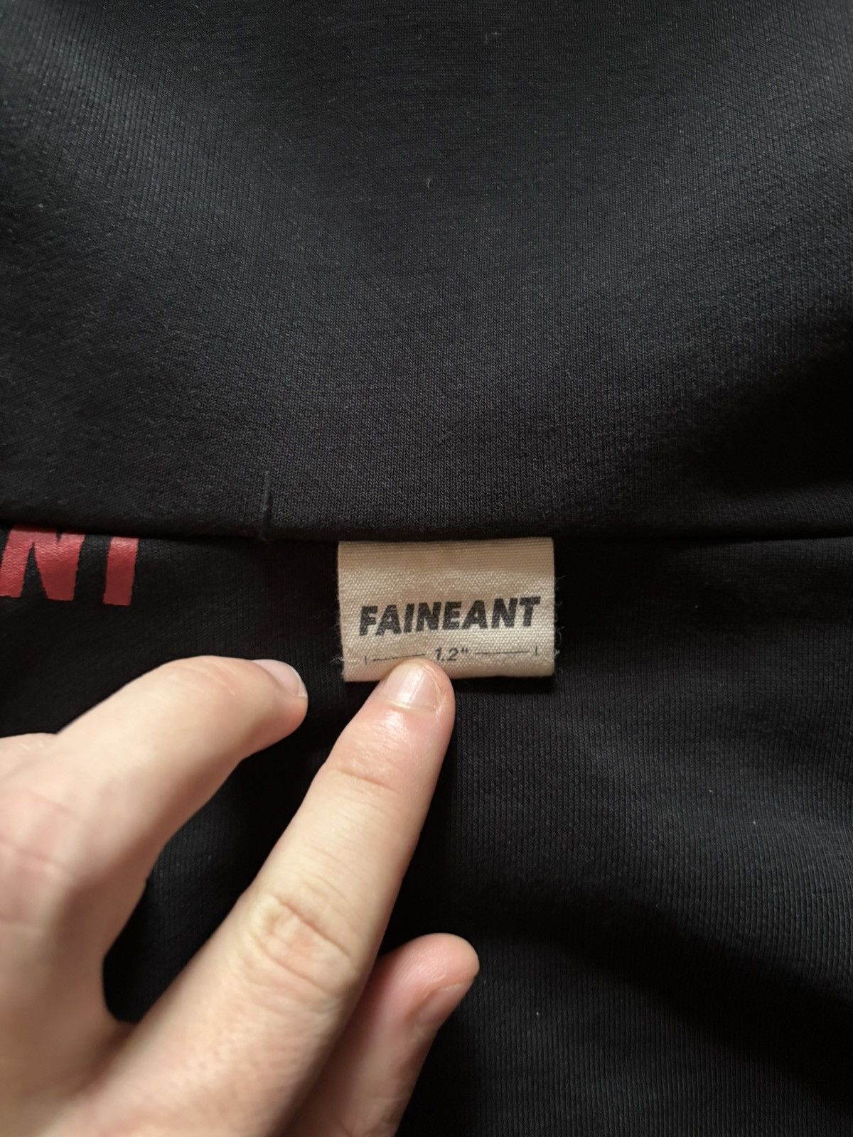 Japanese Brand Faineant French Terry Cotton Cropped Boxy Hoodie Size US L / EU 52-54 / 3 - 10 Thumbnail