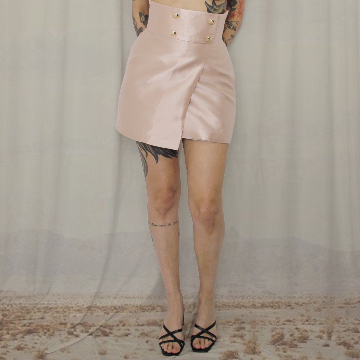 Other 🎀PINK SATIN MINISKIRT🎀 Size 28" / US 6 / IT 42 - 1 Thumbnail