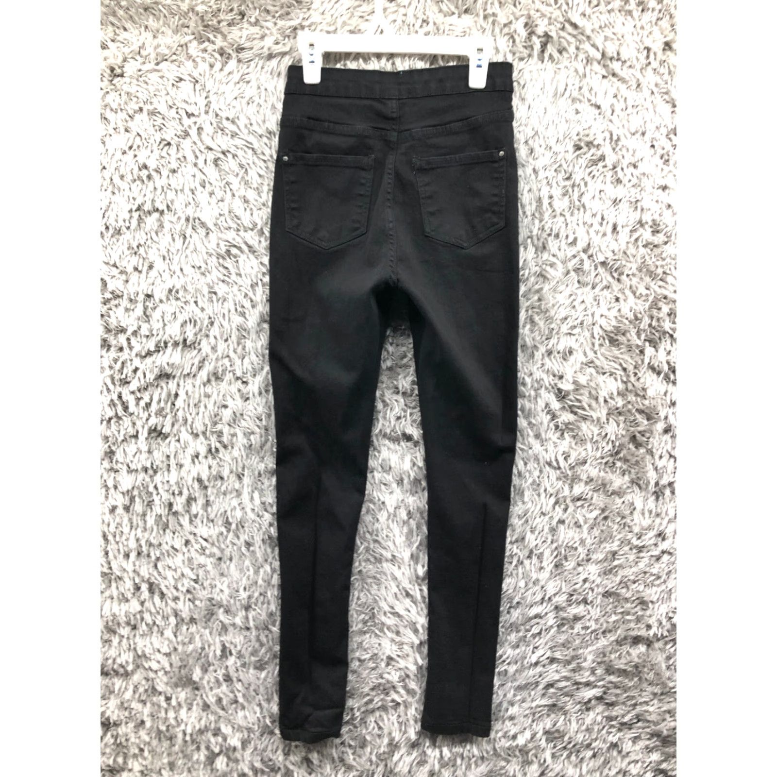 Vintage NAANAA High Rise Skinny Jeans Size 4 Womens Dark Wash Black Denim Jeans Size 27" / US 4 / IT 40 - 5 Thumbnail