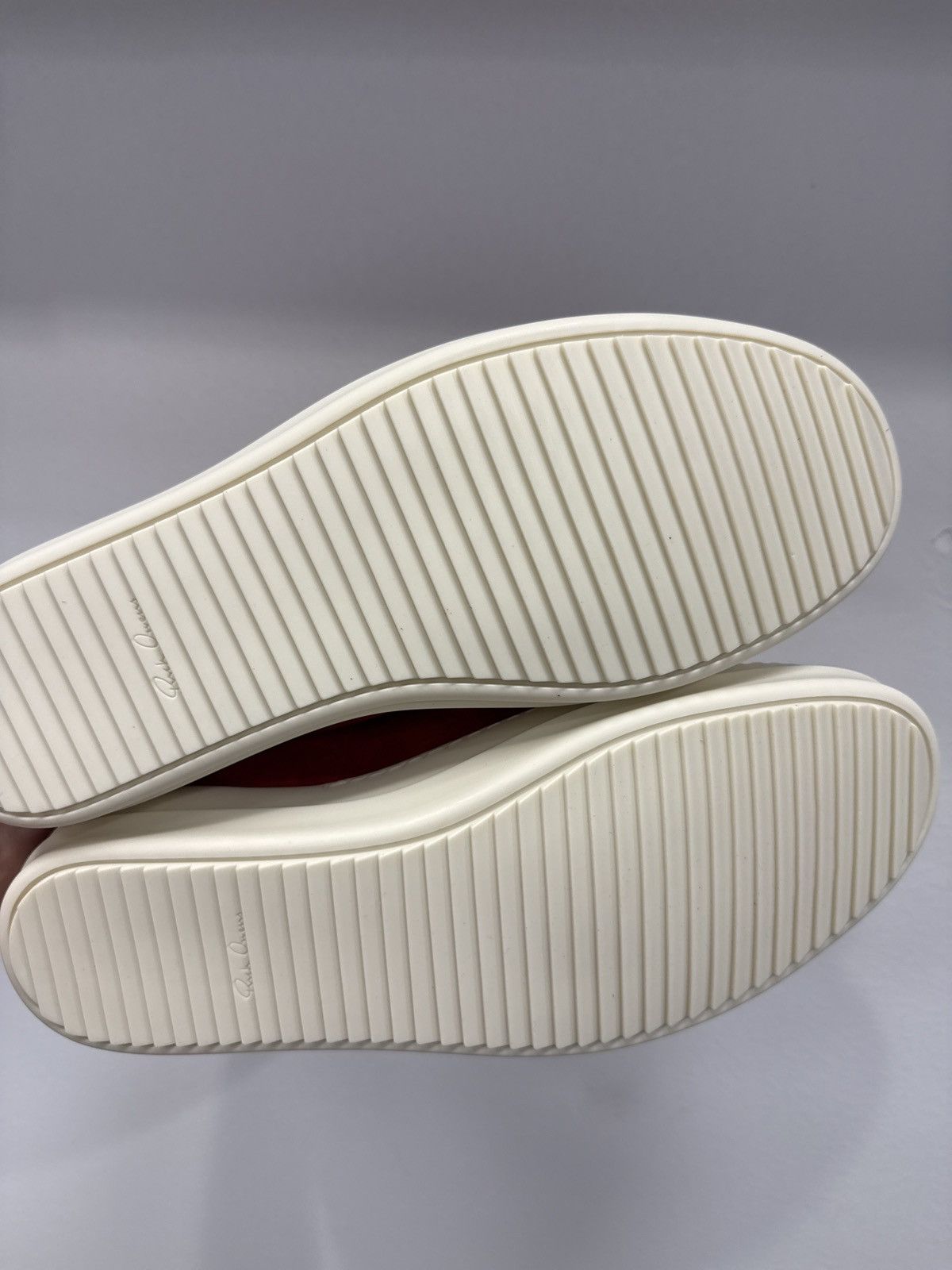 Rick Owens Rick Owens Extreme Low Sneaks Temple SS26 Carnelian Milk Size US 14 / EU 47 - 6 Thumbnail