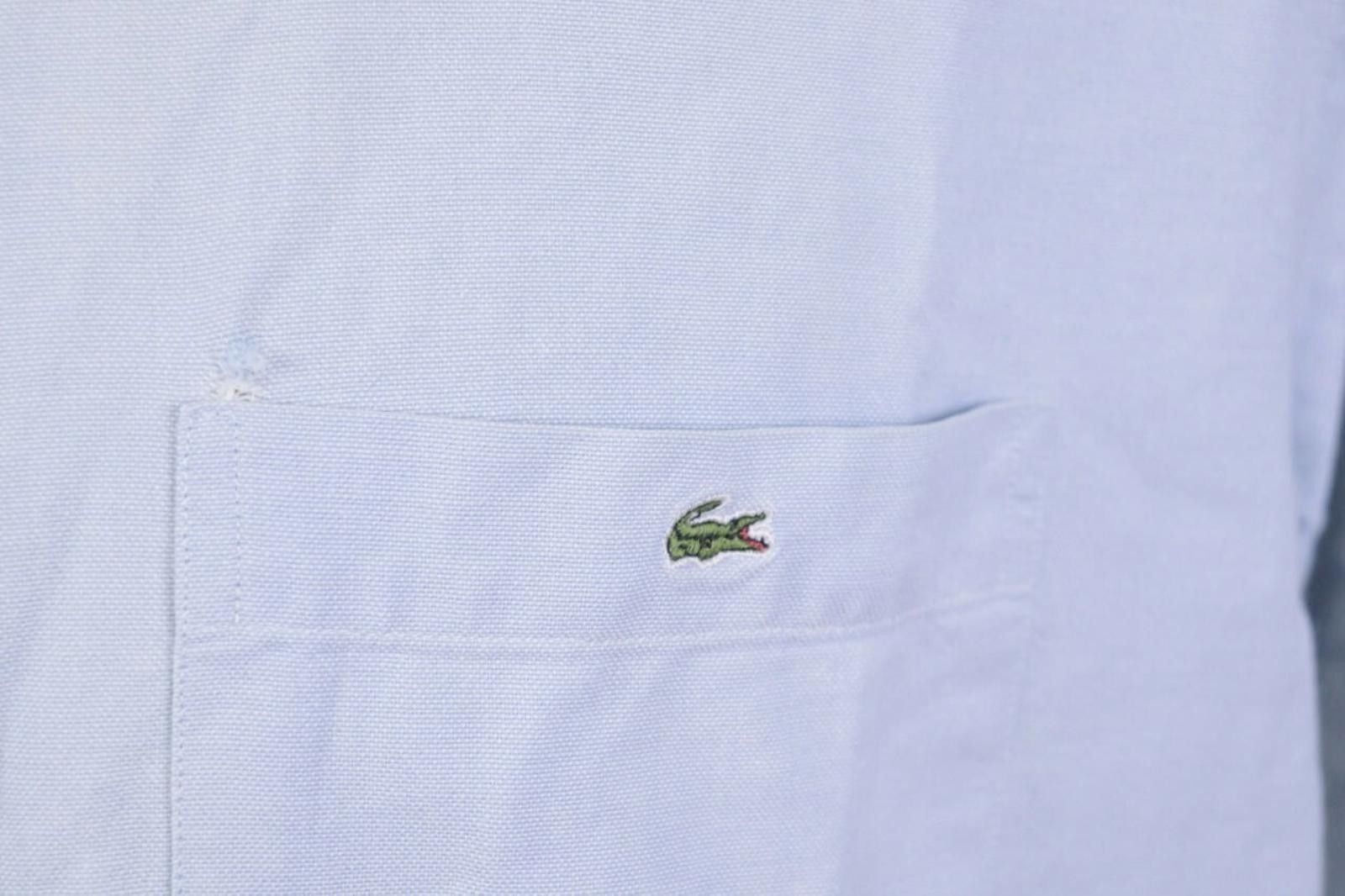 Lacoste Lacoste Blue Short Sleeve Button Down Casual Shirt Size 44 Size US M / EU 48-50 / 2 - 4 Thumbnail